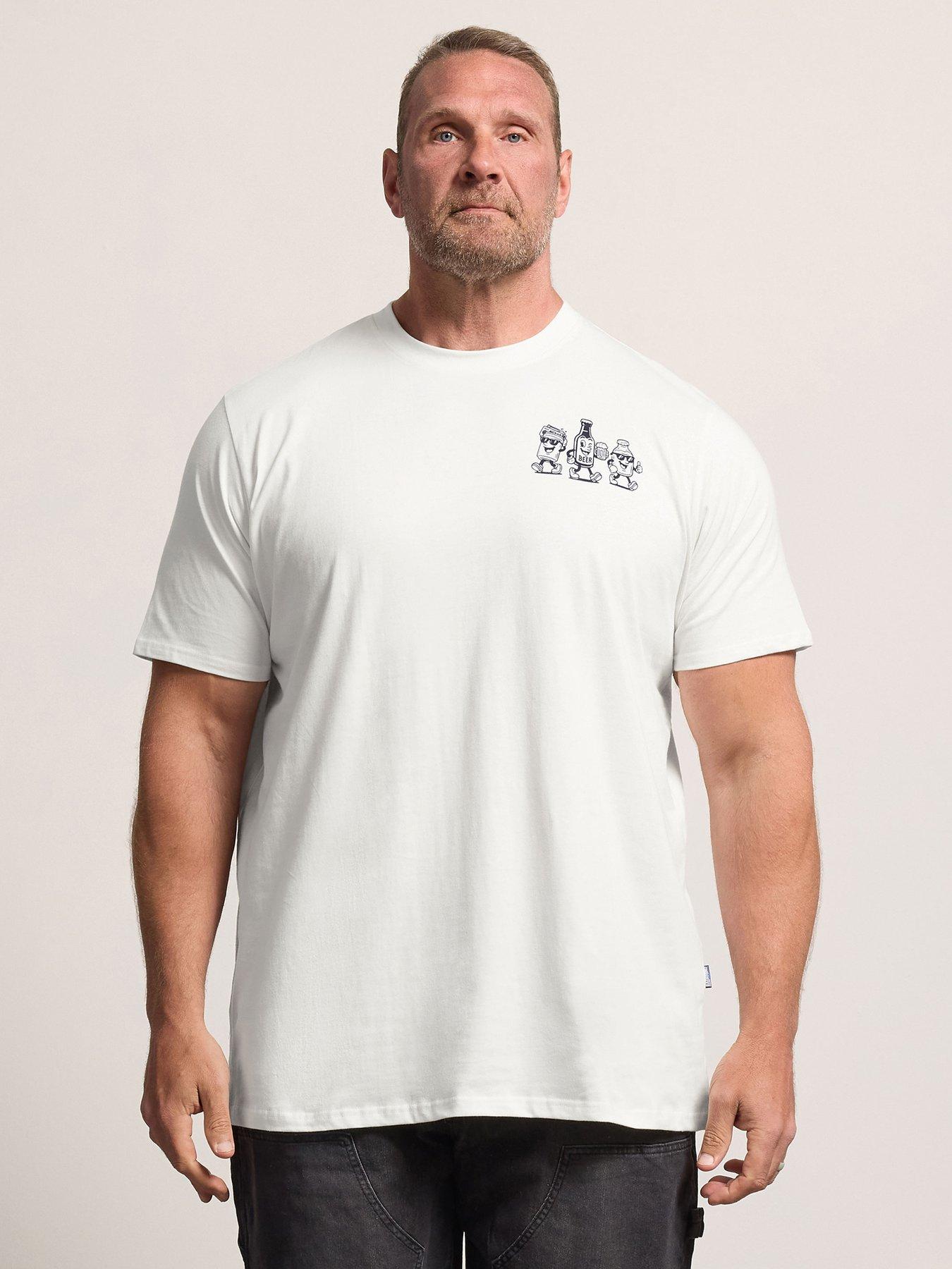 BadRhino Badrhino Don't Worry Beer Happy' T-shirt Extra Long