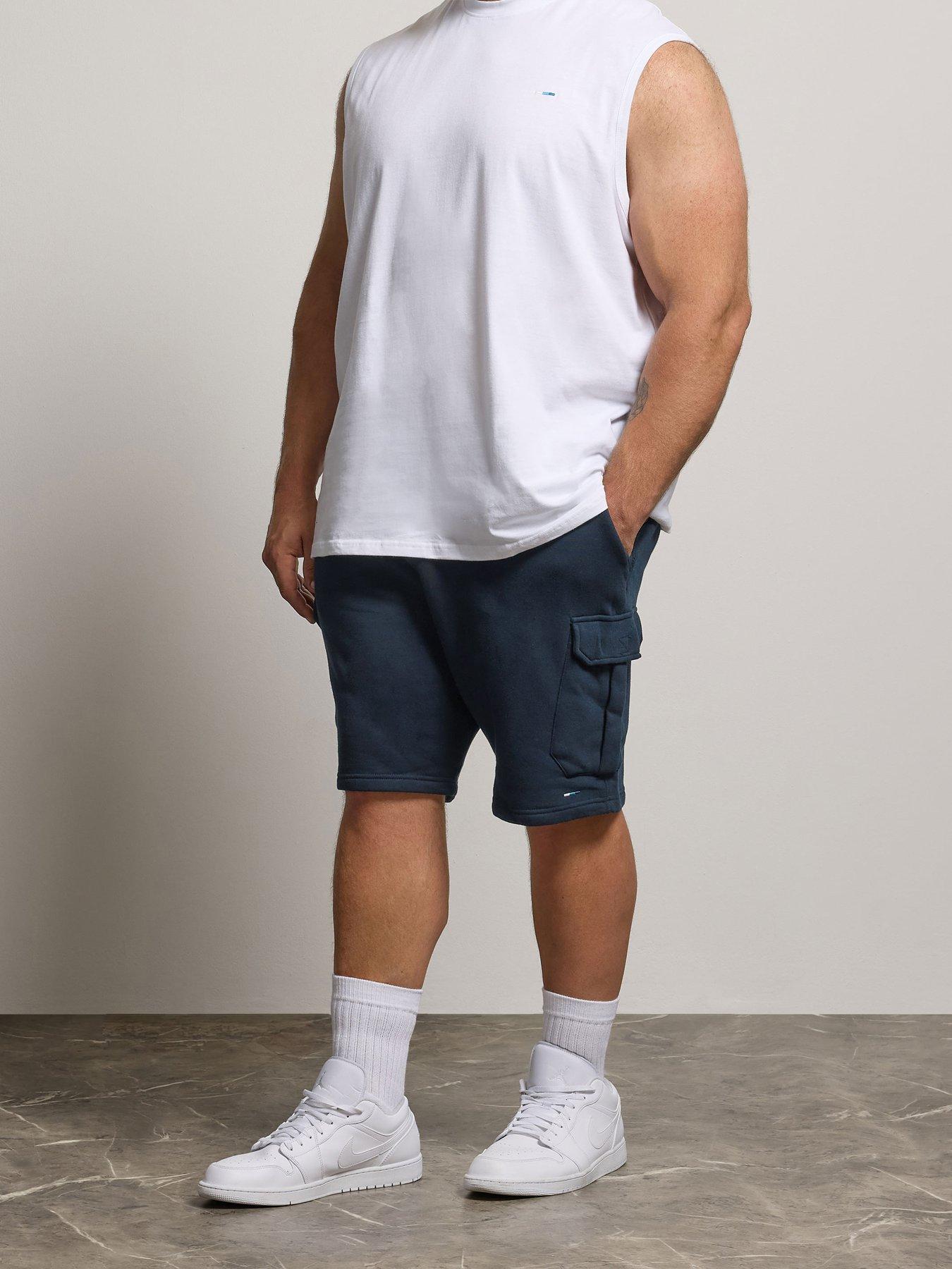 BadRhino Jersey Cargo Shorts, Blue, Size 4Xl, Men