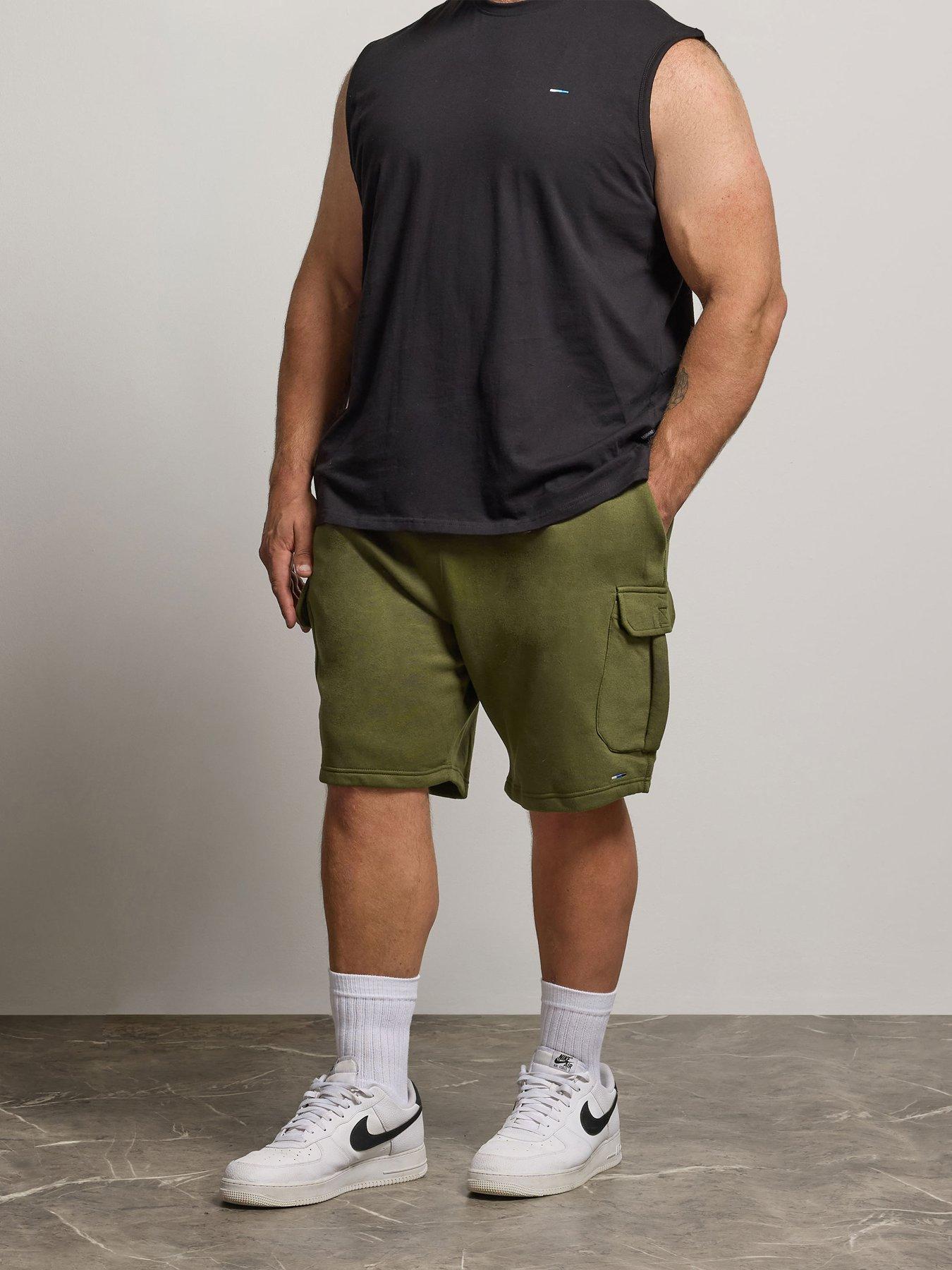 BadRhino Jersey Cargo Shorts, Green, Size 4Xl, Men