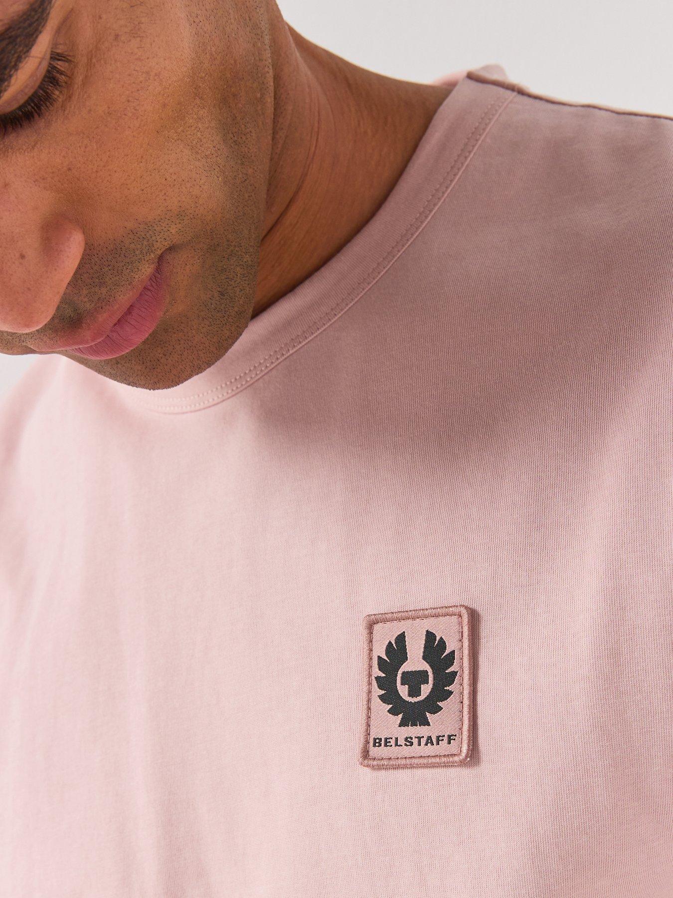 Image 4 of 5 of Belstaff Logo Patch Regular Fit T-shirt - Pink