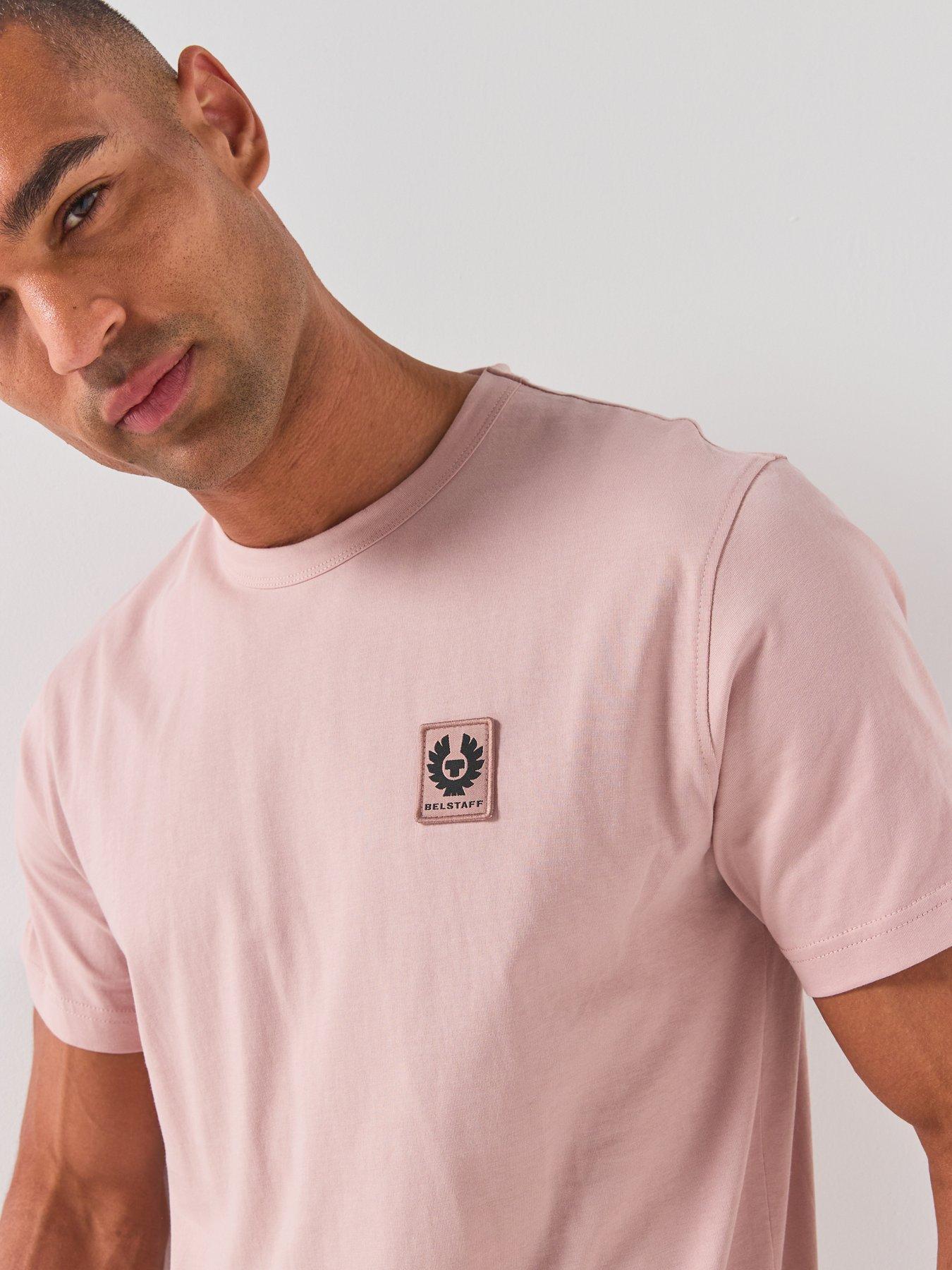 Image 5 of 5 of Belstaff Logo Patch Regular Fit T-shirt - Pink