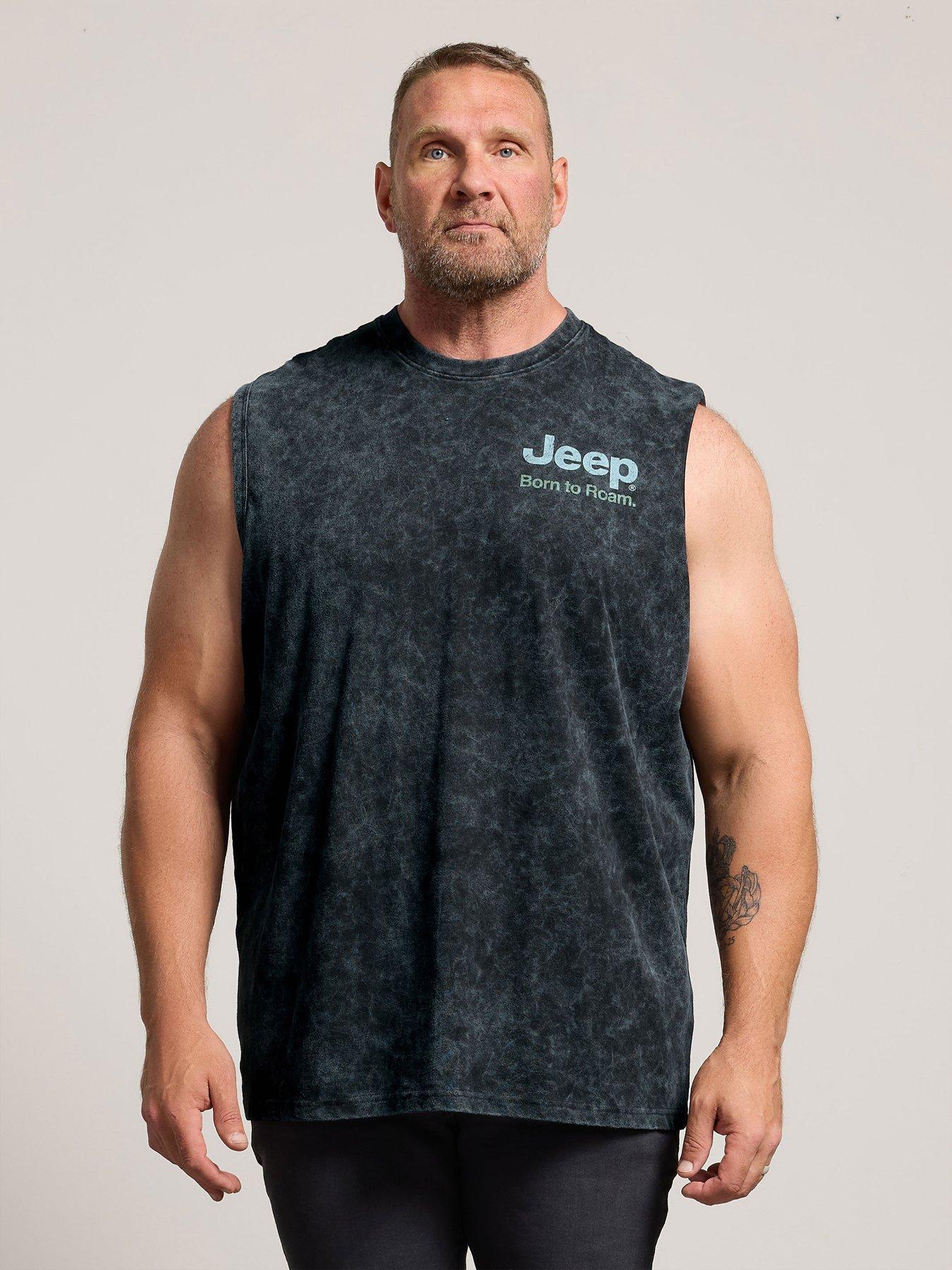 BadRhino Born To Rome' Muscle Vest, Black, Size 7-8Xl, Men