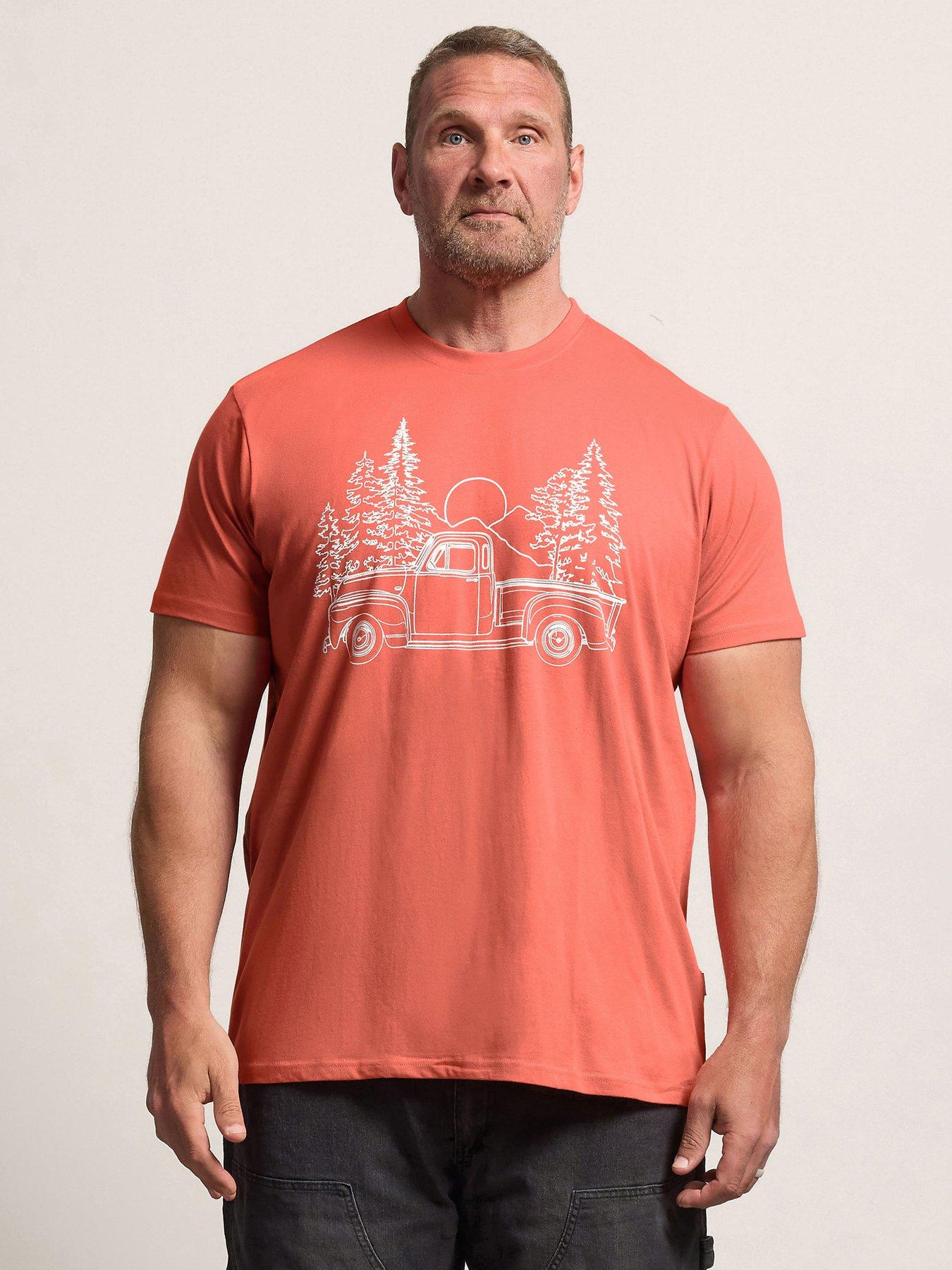 Badrhino Pick Up Truck T-Shirt - Orange