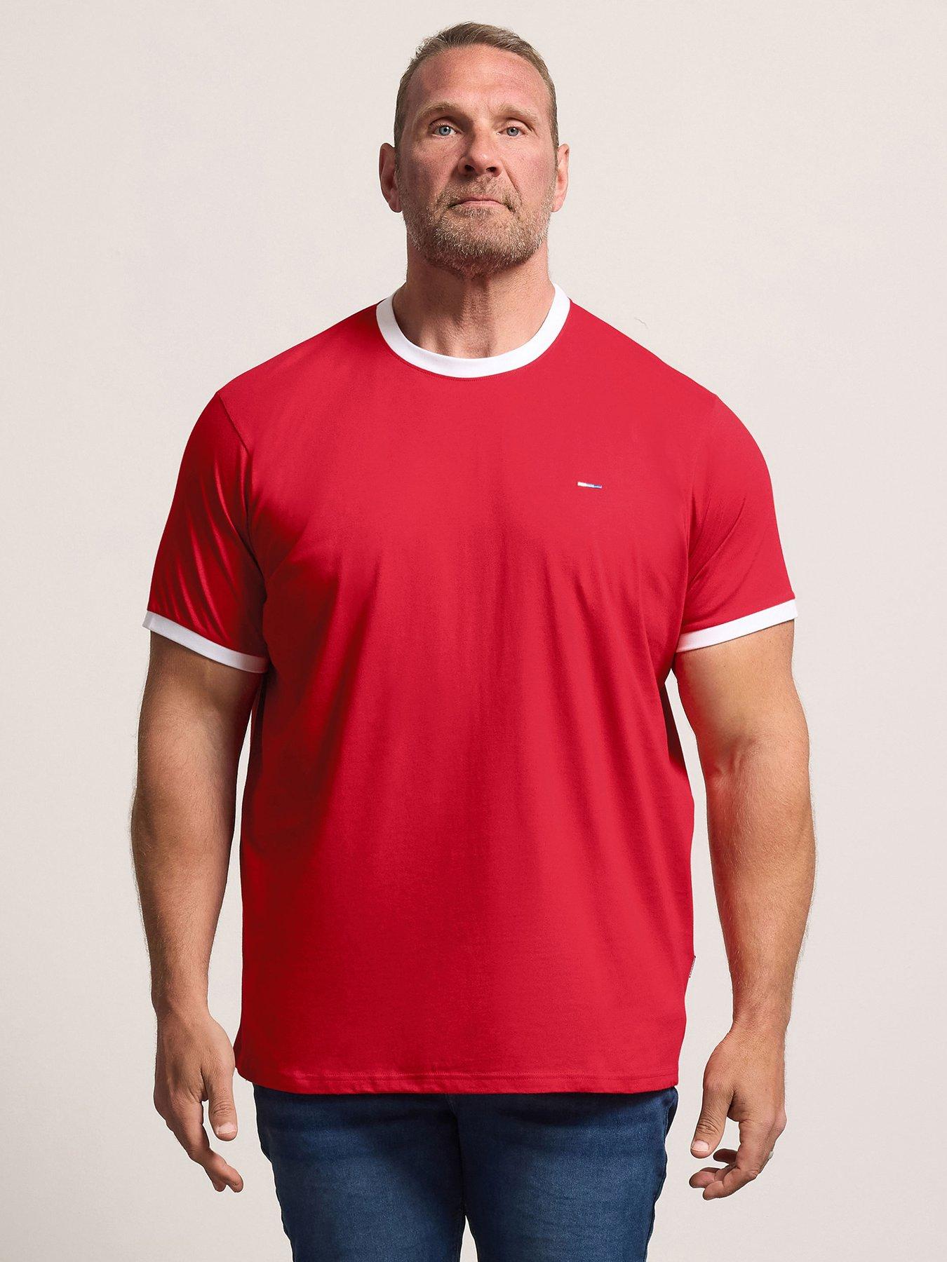BadRhino Ringer T-Shirt - Red