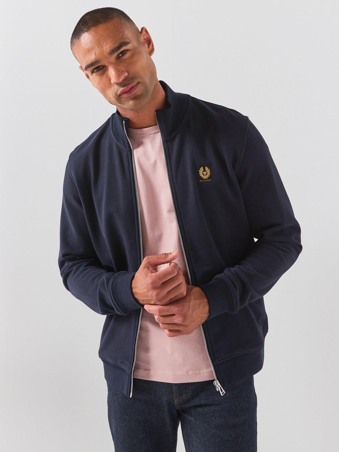 Image 1 of 6 of Belstaff Left Chest Patch Full Zip Hoodie