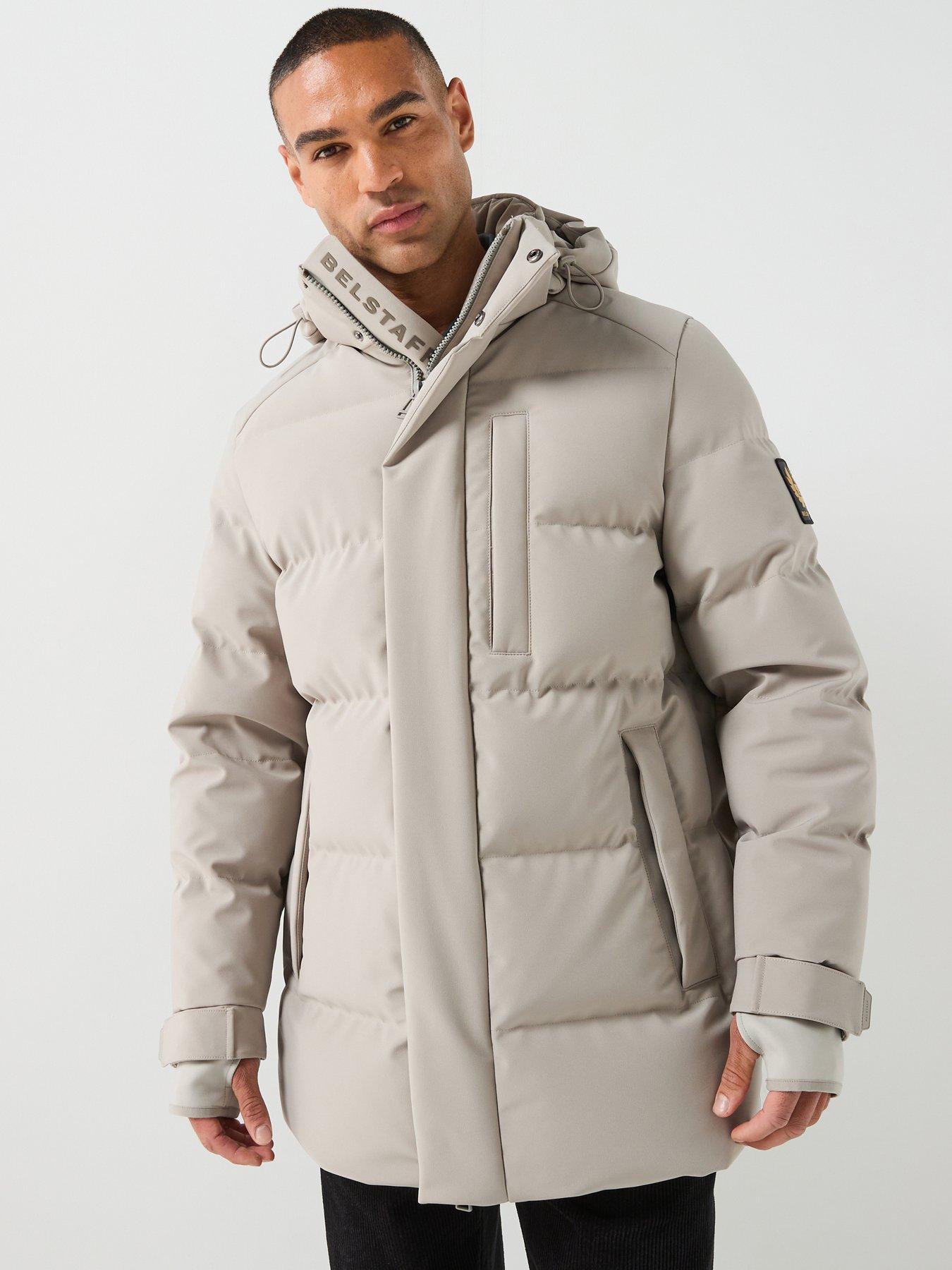 Image 1 of 6 of Belstaff Pendulum 2 Way Stretch Padded Coat - Light Beige
