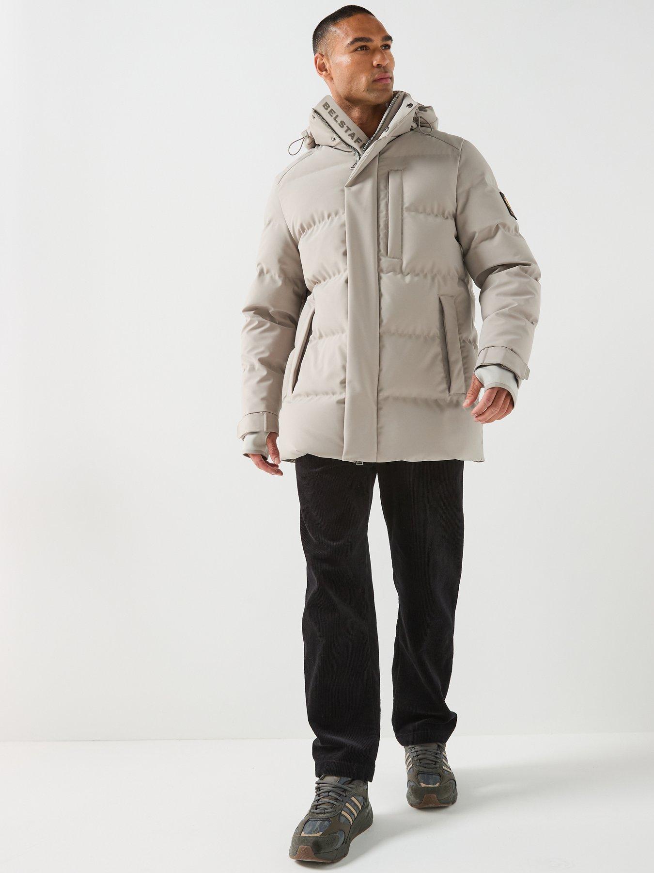 Image 3 of 6 of Belstaff Pendulum 2 Way Stretch Padded Coat - Light Beige