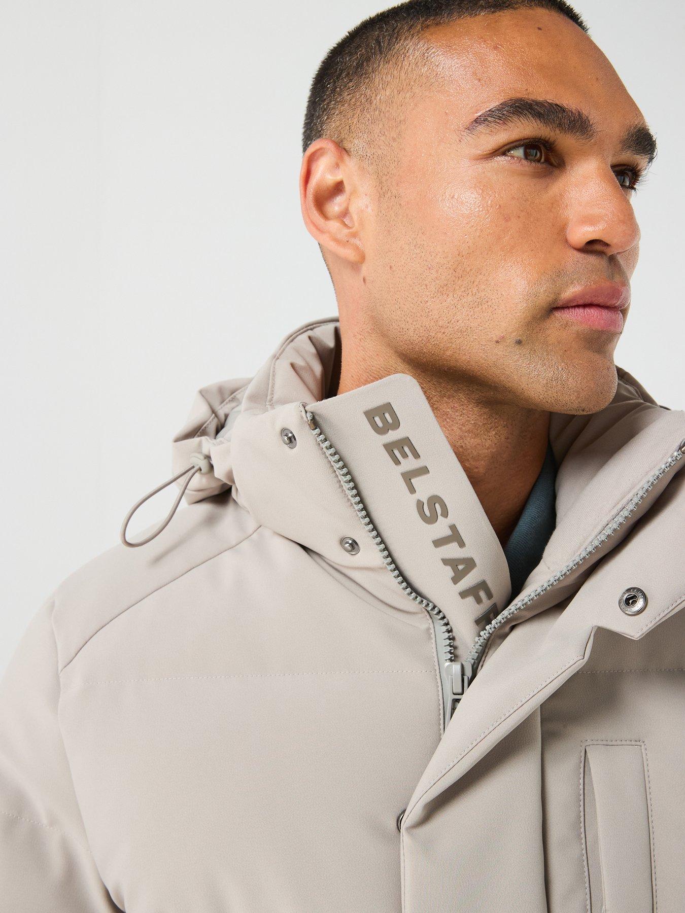 Image 4 of 6 of Belstaff Pendulum 2 Way Stretch Padded Coat - Light Beige