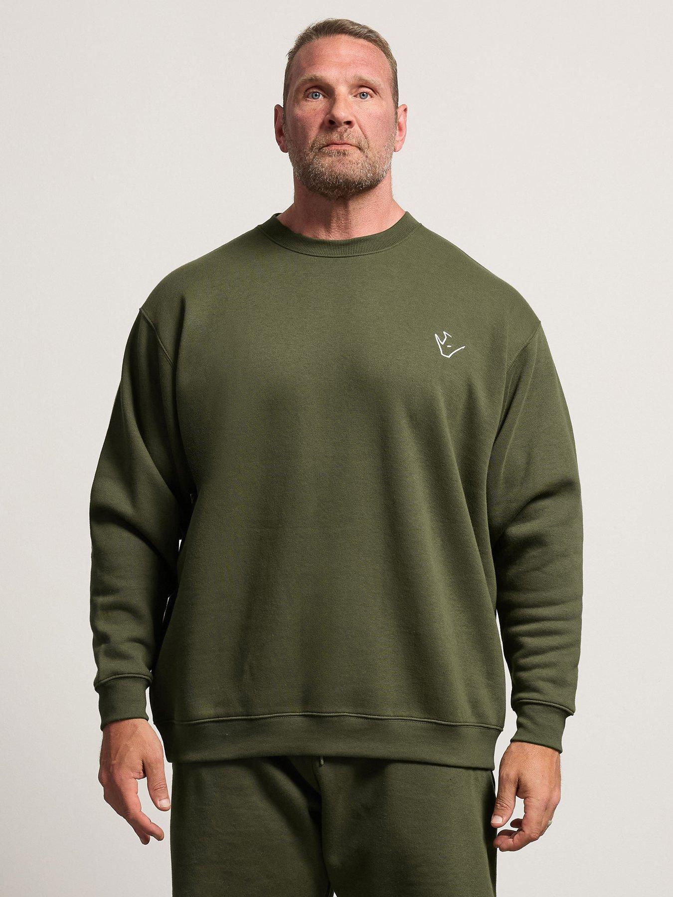 Badrhino Ironrhino Logo Crewneck Sweatshirt - Green