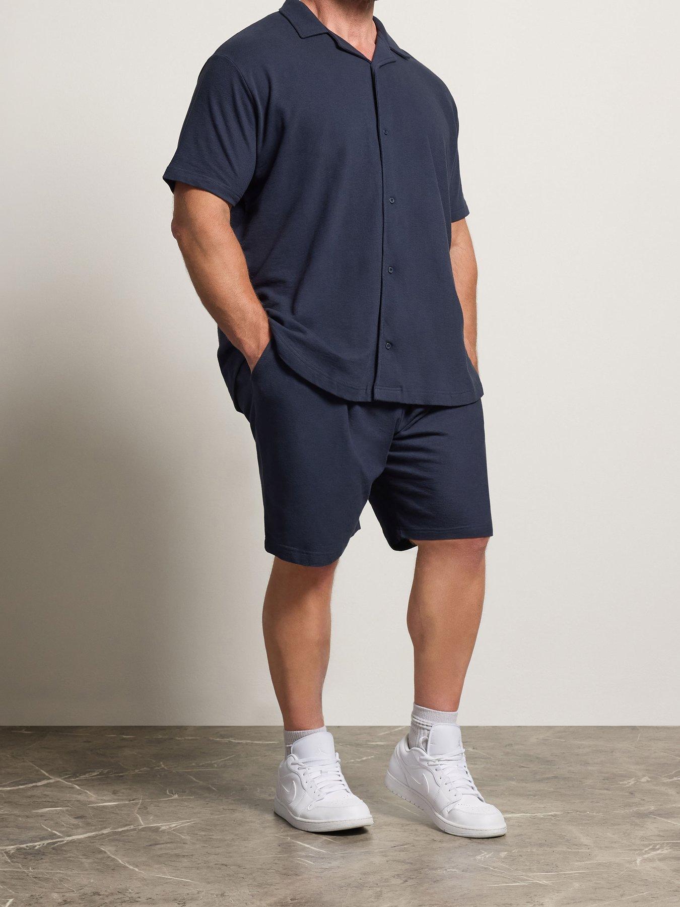 BadRhino Lightweight Cotton Jersey Short, Blue, Size 4Xl, Men