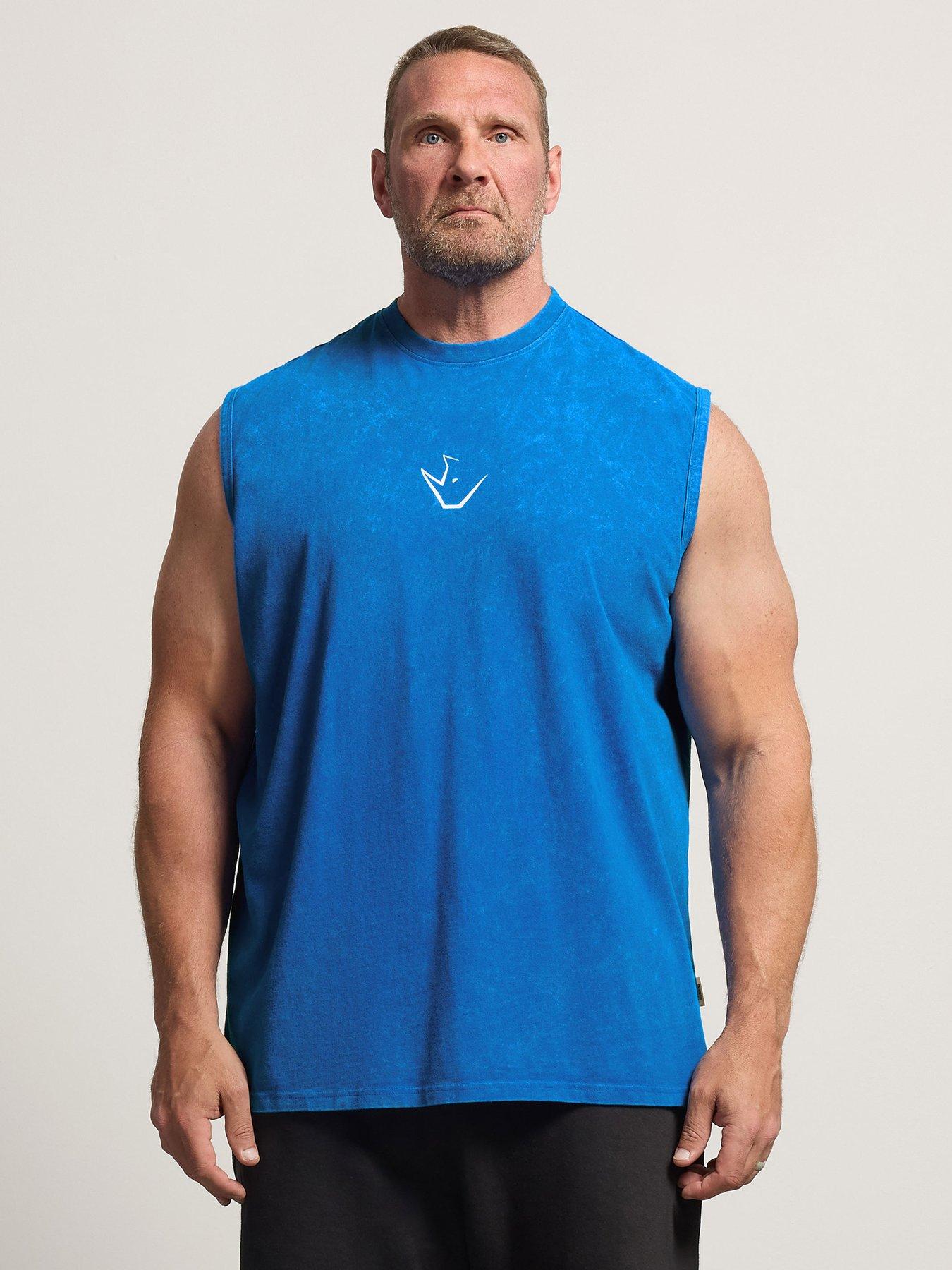 BadRhino Badrhino Ironrhino Acid Wash Old English Vest