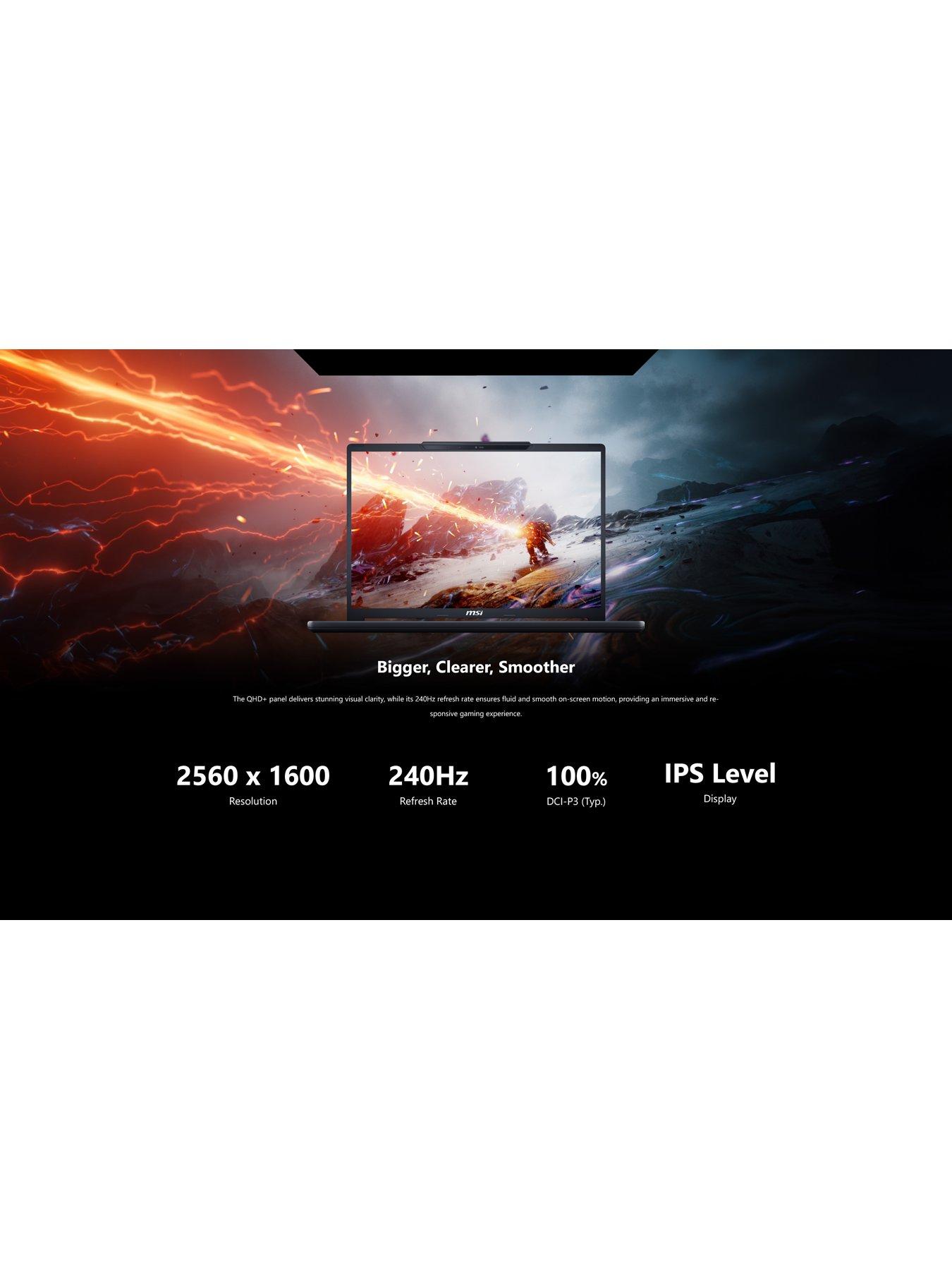 Image 6 of 7 of MSI Crosshair 16 HX E14WGK - GeForce RTX 5070 - Intel Core i7 - 16GB RAM - 1TB SSD - 16in - QHD+ 240Hz - IPS - Black