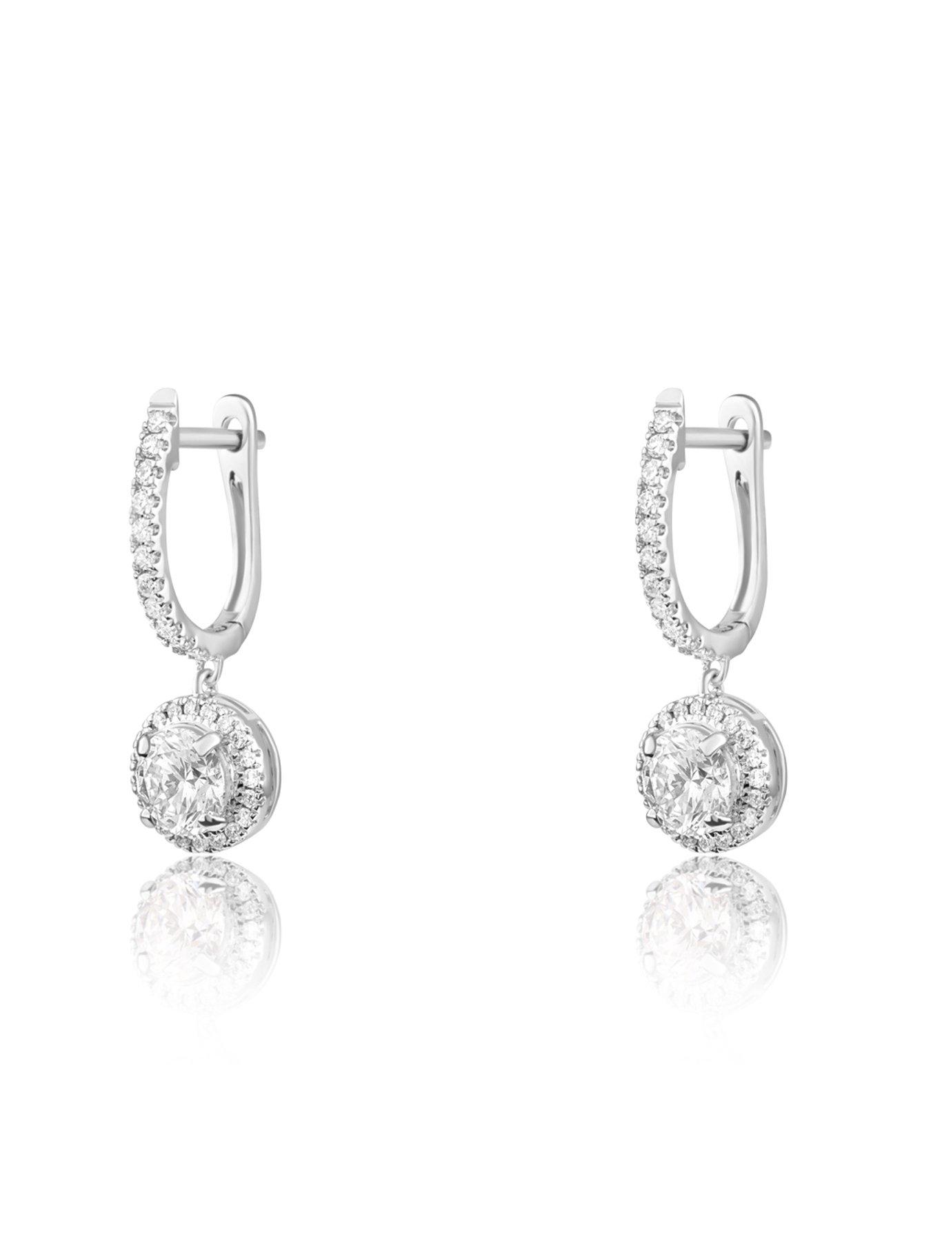 Image 2 of 5 of Love DIAMOND 1.5Ct Lab-grown Diamond Drop Earrings