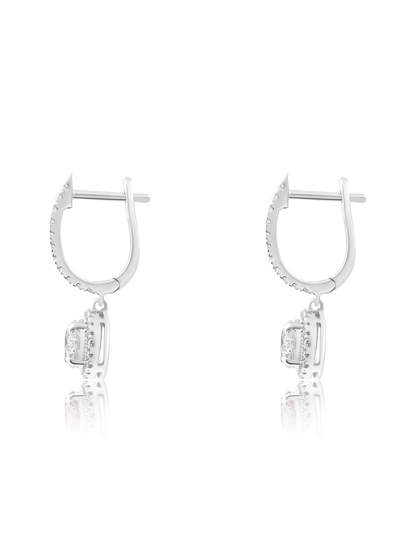 Image 3 of 5 of Love DIAMOND 1.5Ct Lab-grown Diamond Drop Earrings