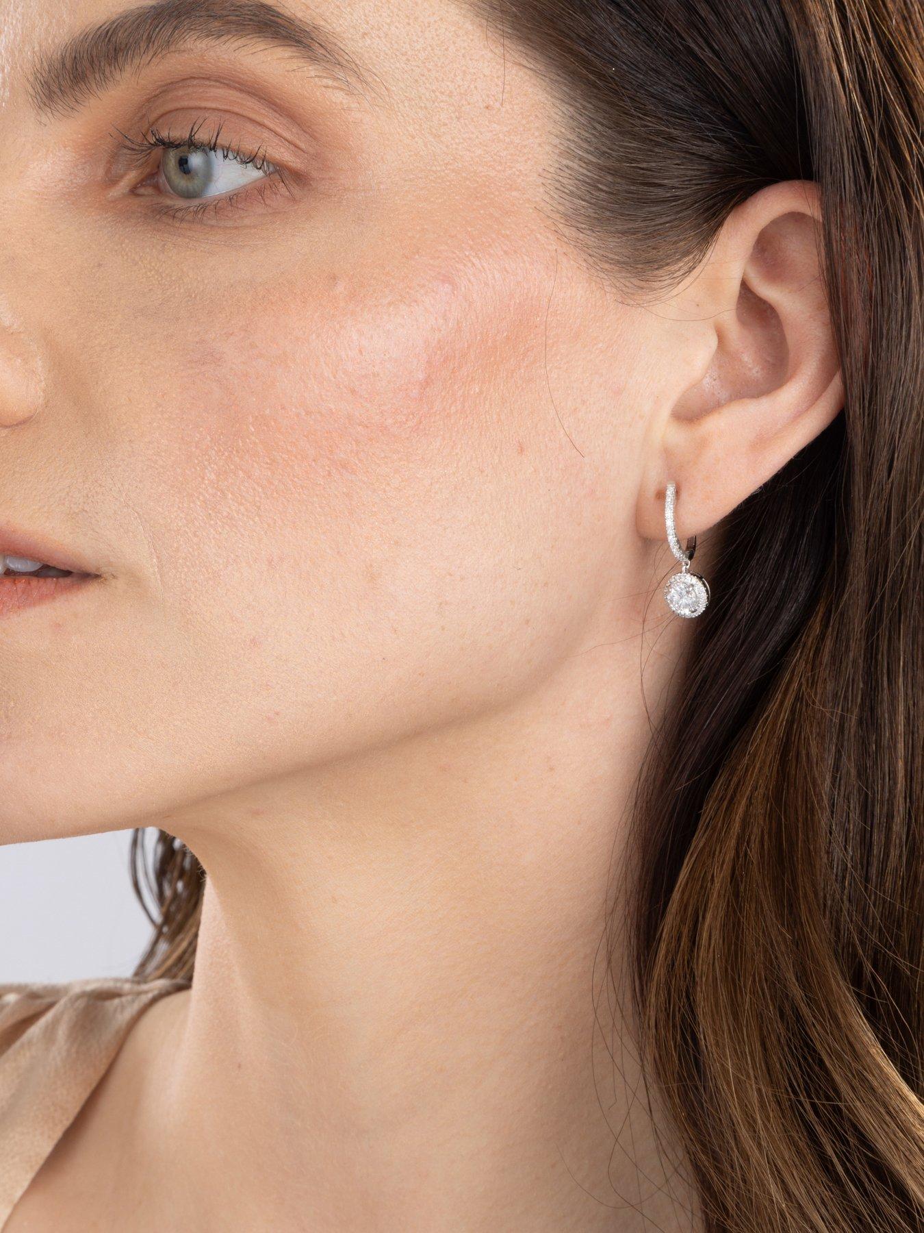 Image 5 of 5 of Love DIAMOND 1.5Ct Lab-grown Diamond Drop Earrings