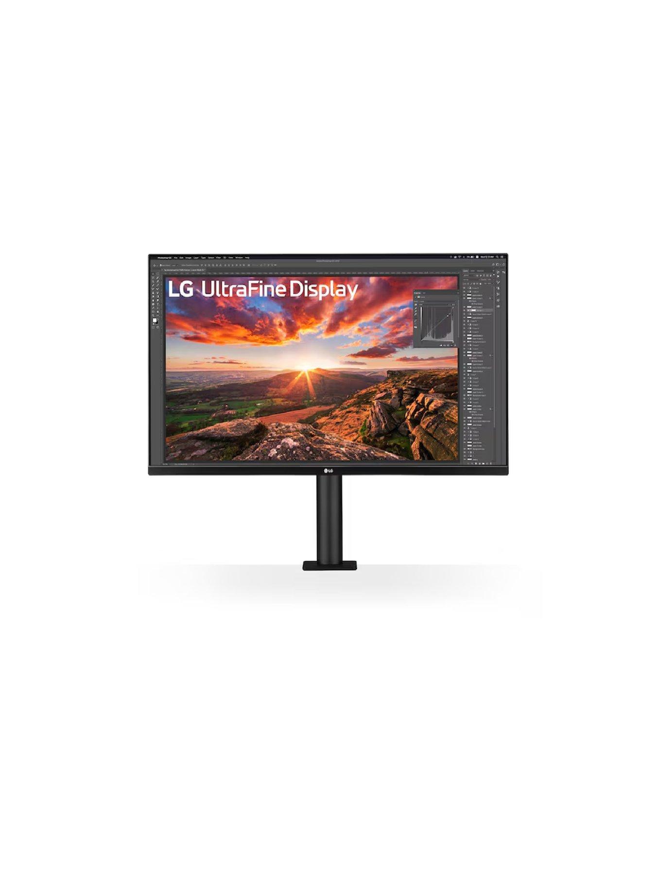 Image 2 of 7 of LG 32" UltraFine Ergo Monitor - 4K UHD, IPS, 60Hz, Ergonomic Stand, Black