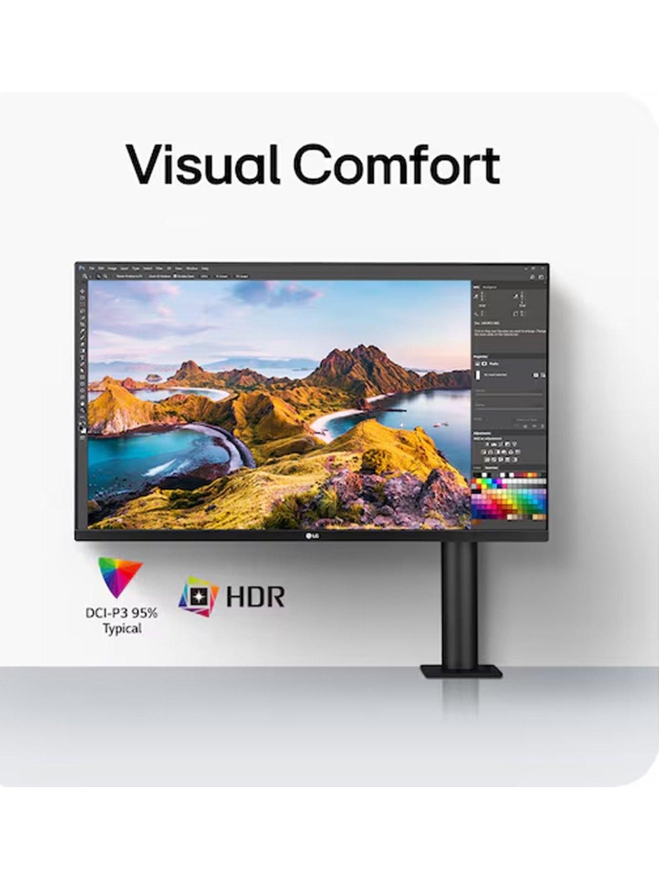 Image 4 of 7 of LG 32" UltraFine Ergo Monitor - 4K UHD, IPS, 60Hz, Ergonomic Stand, Black