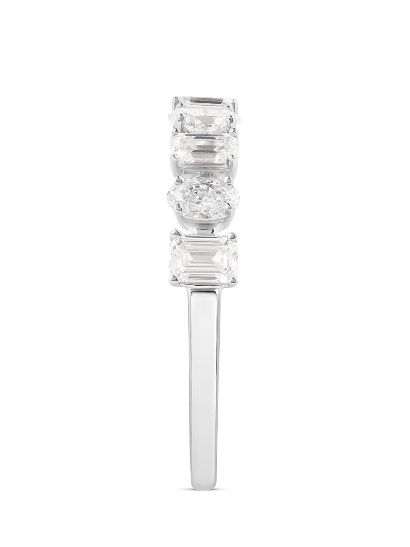 Image 2 of 5 of Love DIAMOND Platinum Plated Lab-Grown Diamond Ring