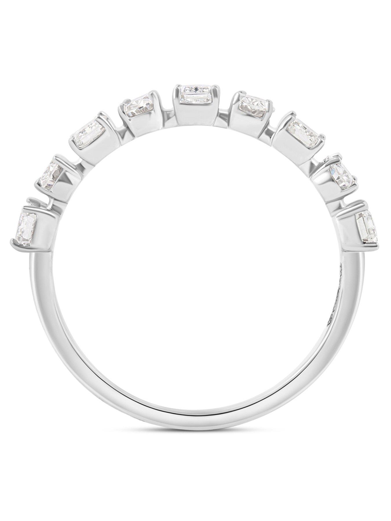 Image 5 of 5 of Love DIAMOND Platinum Plated Lab-Grown Diamond Ring