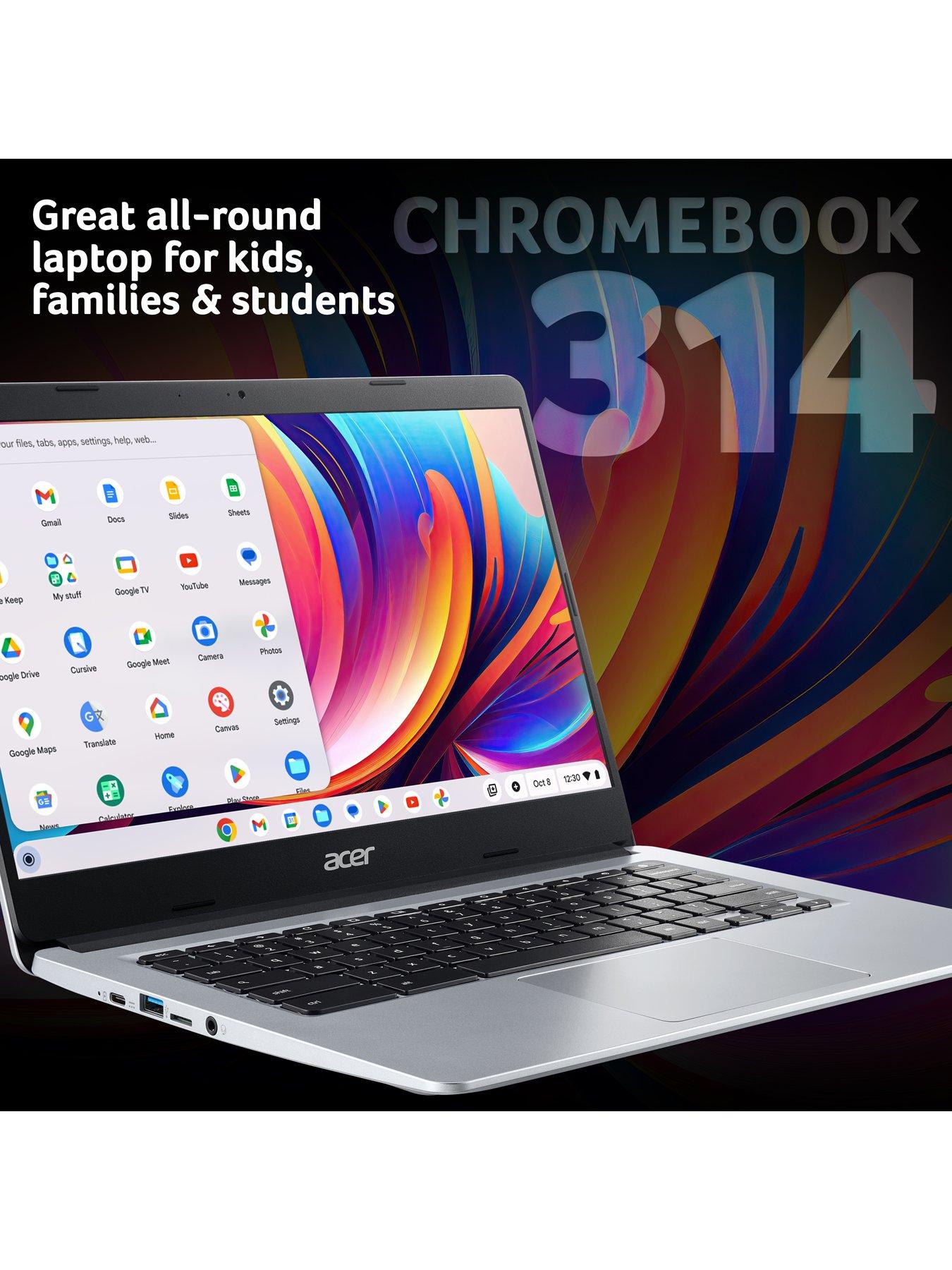 Image 2 of 8 of Acer Chromebook 314 Touchscreen - Intel Celeron - 4GB RAM - 128GB - 14in FHD - Silver