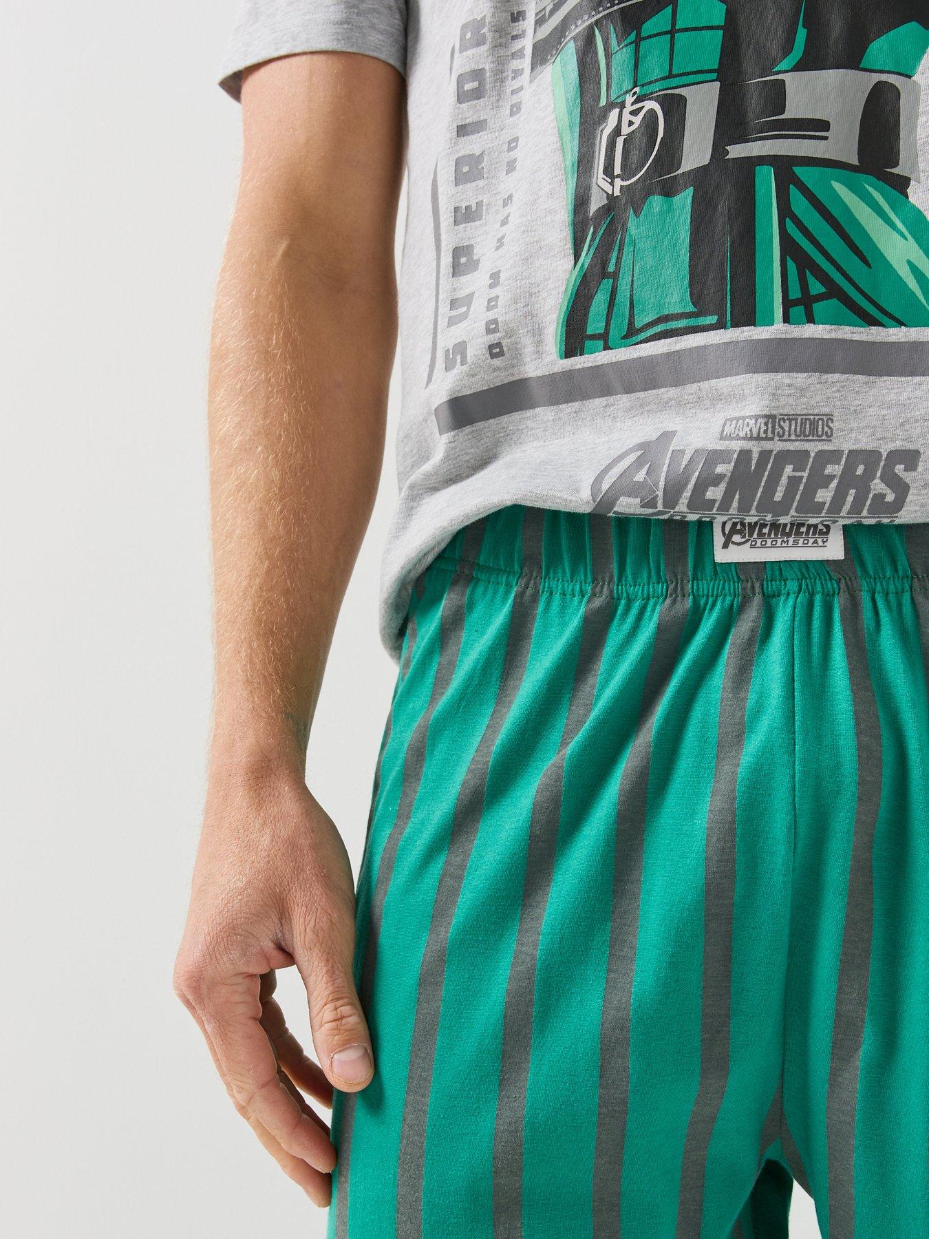 Image 6 of 7 of The Avengers Mens Doomsday Graphic Pyjama Set - Multi