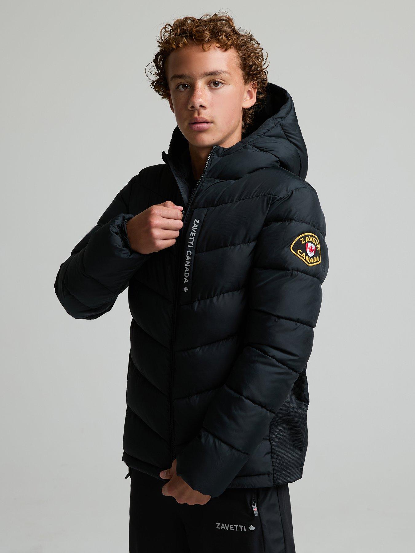 Zavetti Canada Junior Fallonino Puffer Hybrid Jacket - Black