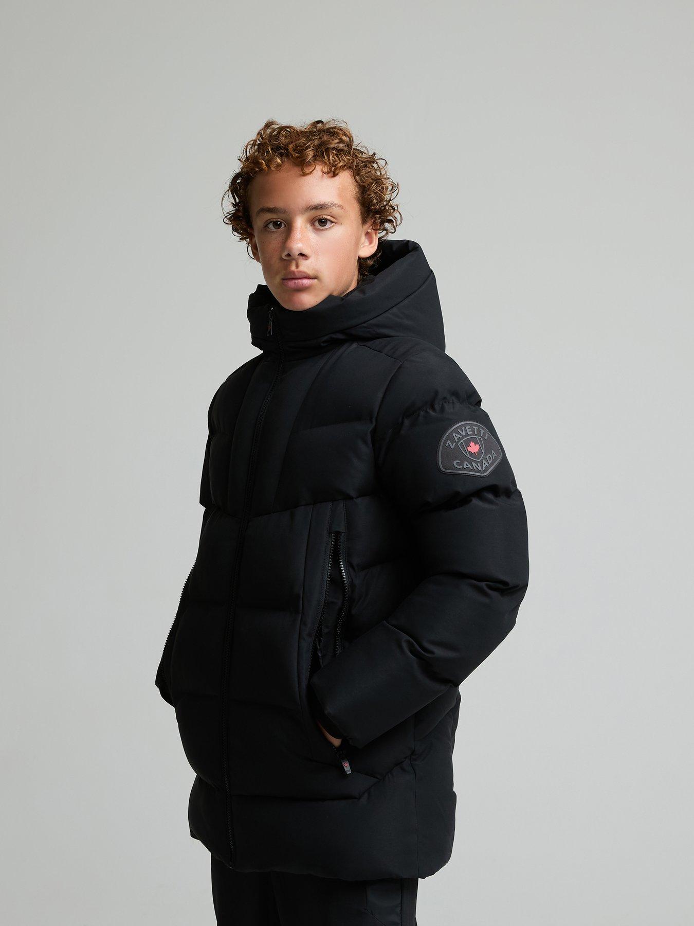 Zavetti Canada Jn Saletini Puffer Parka Jacket - Black
