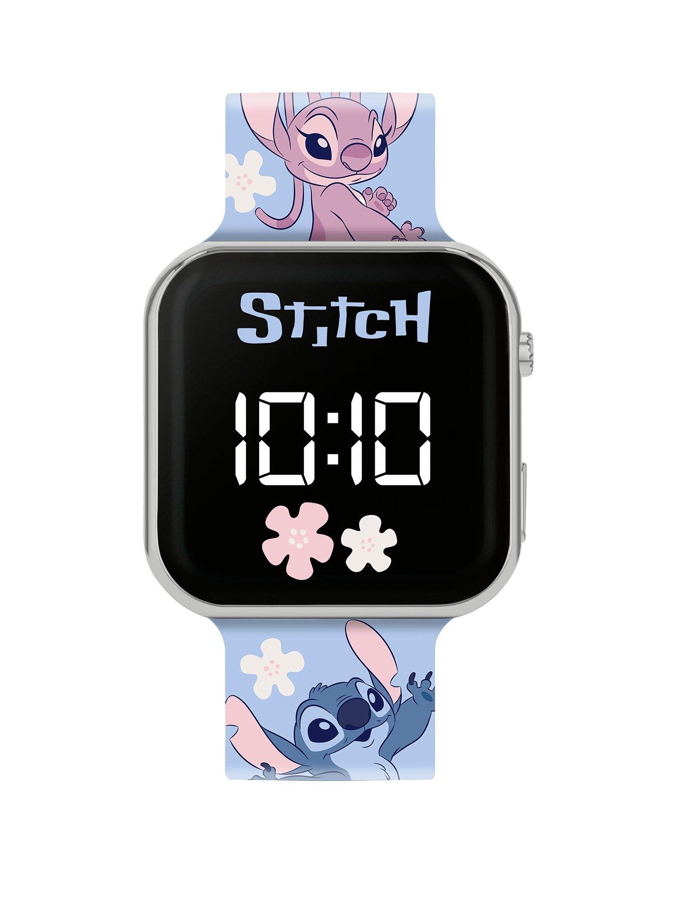 Disney STITCH & ANGEL PRINTED LED WATCH