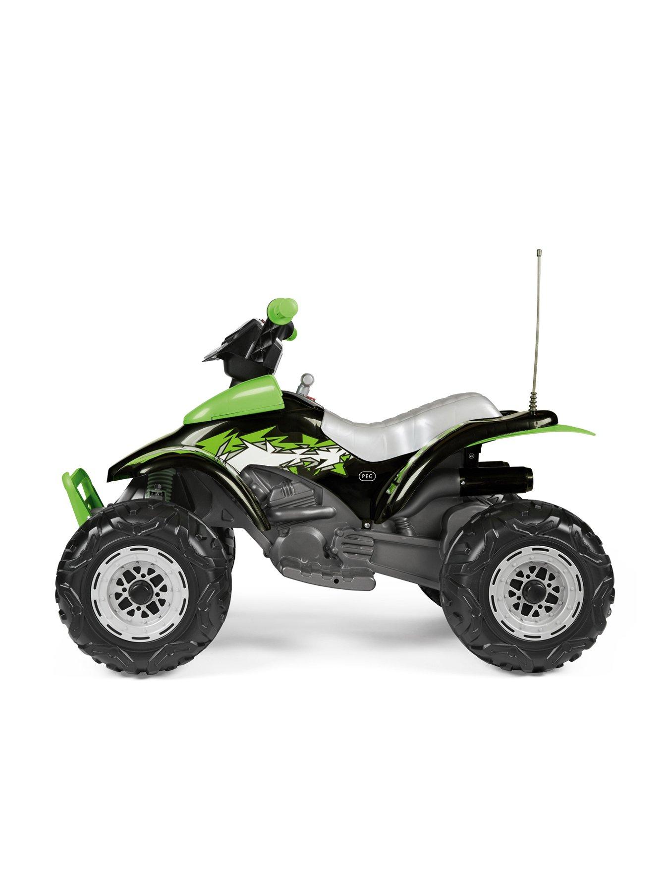 Image 3 of 7 of Peg Perego Corral T-Rex 12v Battery Operated Quad Bike - Green