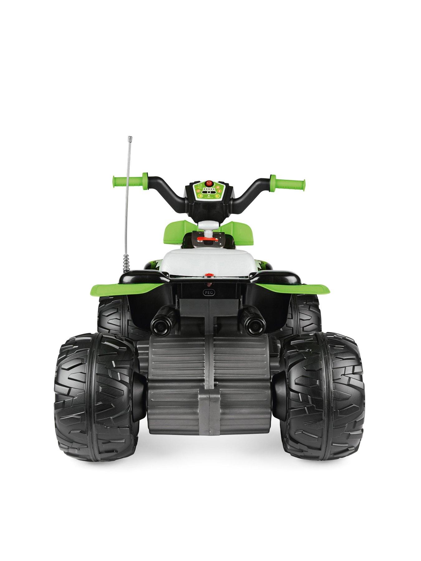 Image 7 of 7 of Peg Perego Corral T-Rex 12v Battery Operated Quad Bike - Green