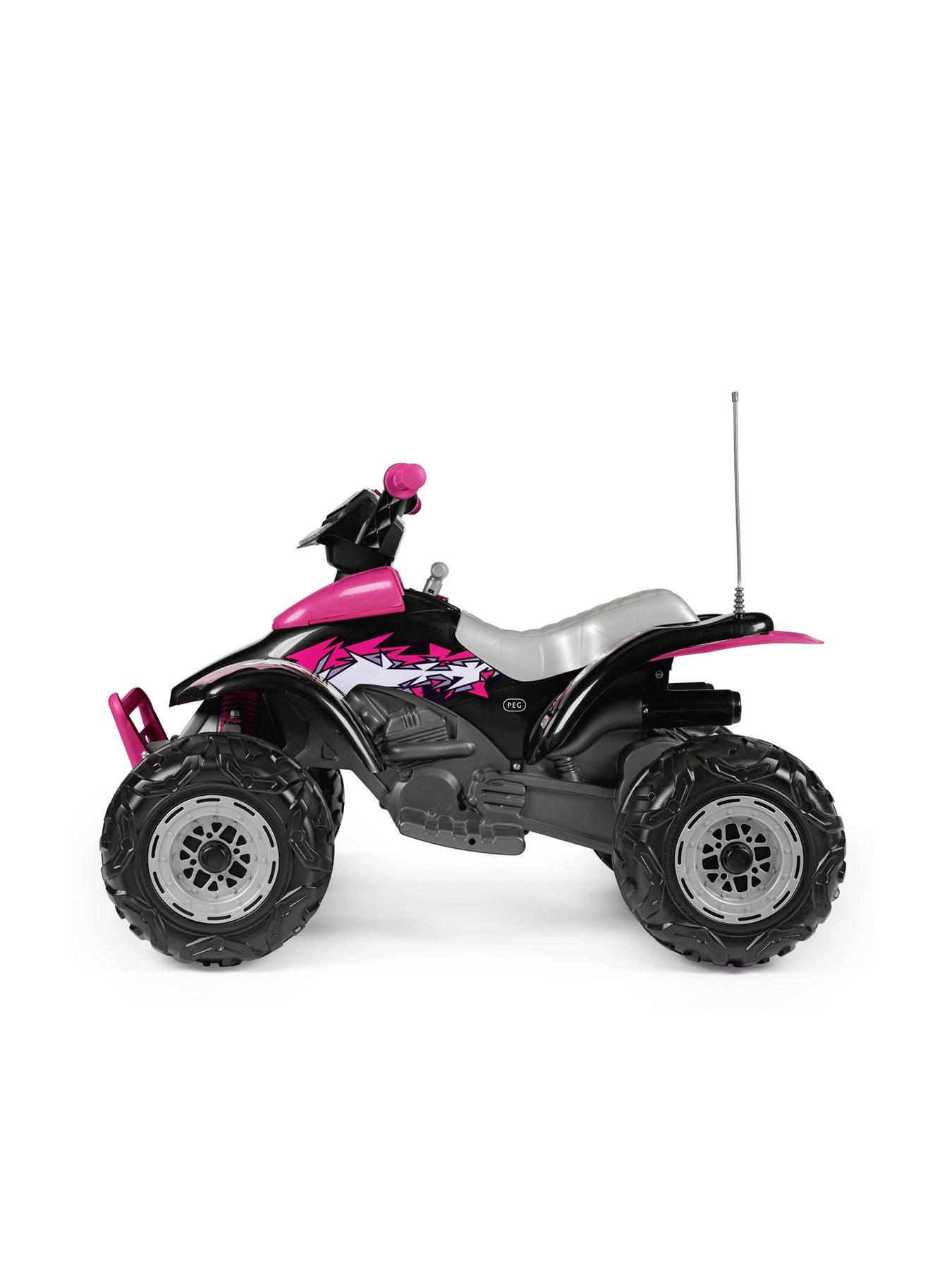 Image 3 of 6 of Peg Perego Corral T-Rex 12v Battery Operated Quad Bike - Pink