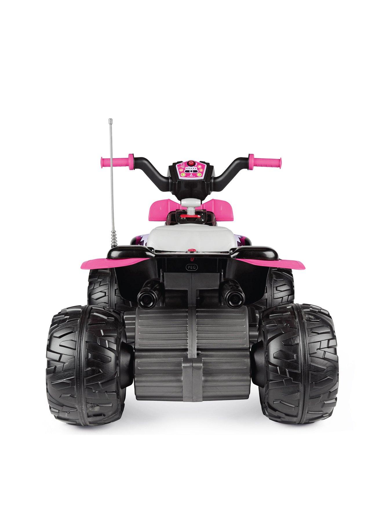 Image 5 of 6 of Peg Perego Corral T-Rex 12v Battery Operated Quad Bike - Pink