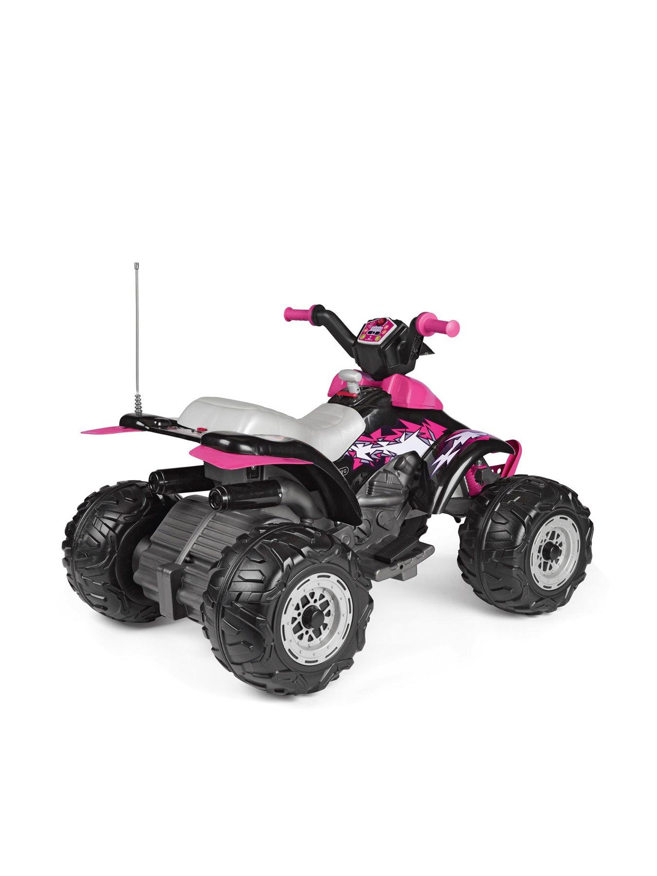 Image 6 of 6 of Peg Perego Corral T-Rex 12v Battery Operated Quad Bike - Pink