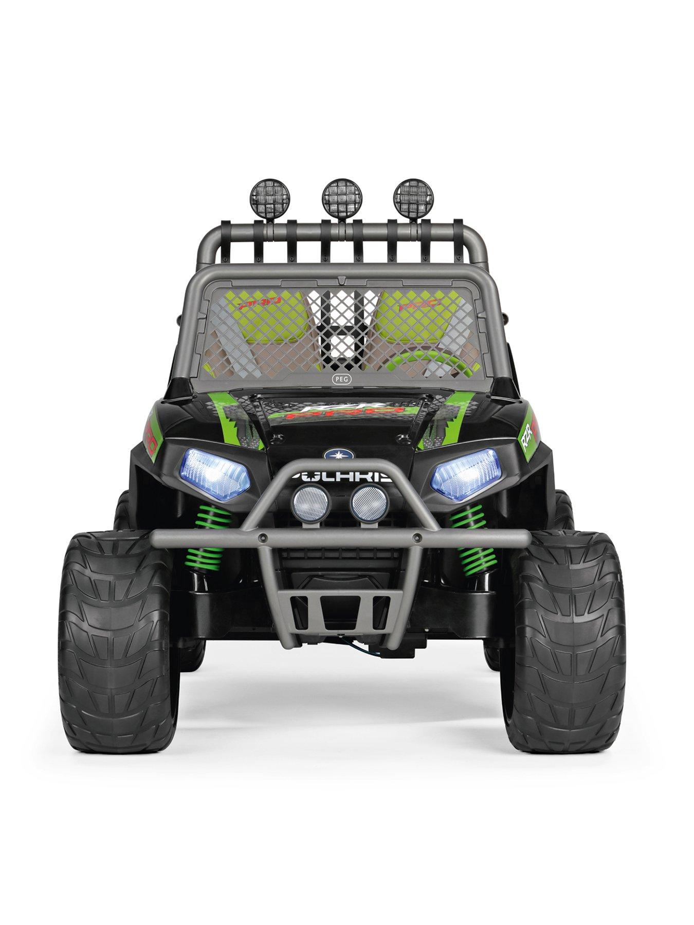 Image 4 of 7 of Peg Perego Polaris Rzr Pro 24v Battery Operated Off Road Vehicle - Green Shadow