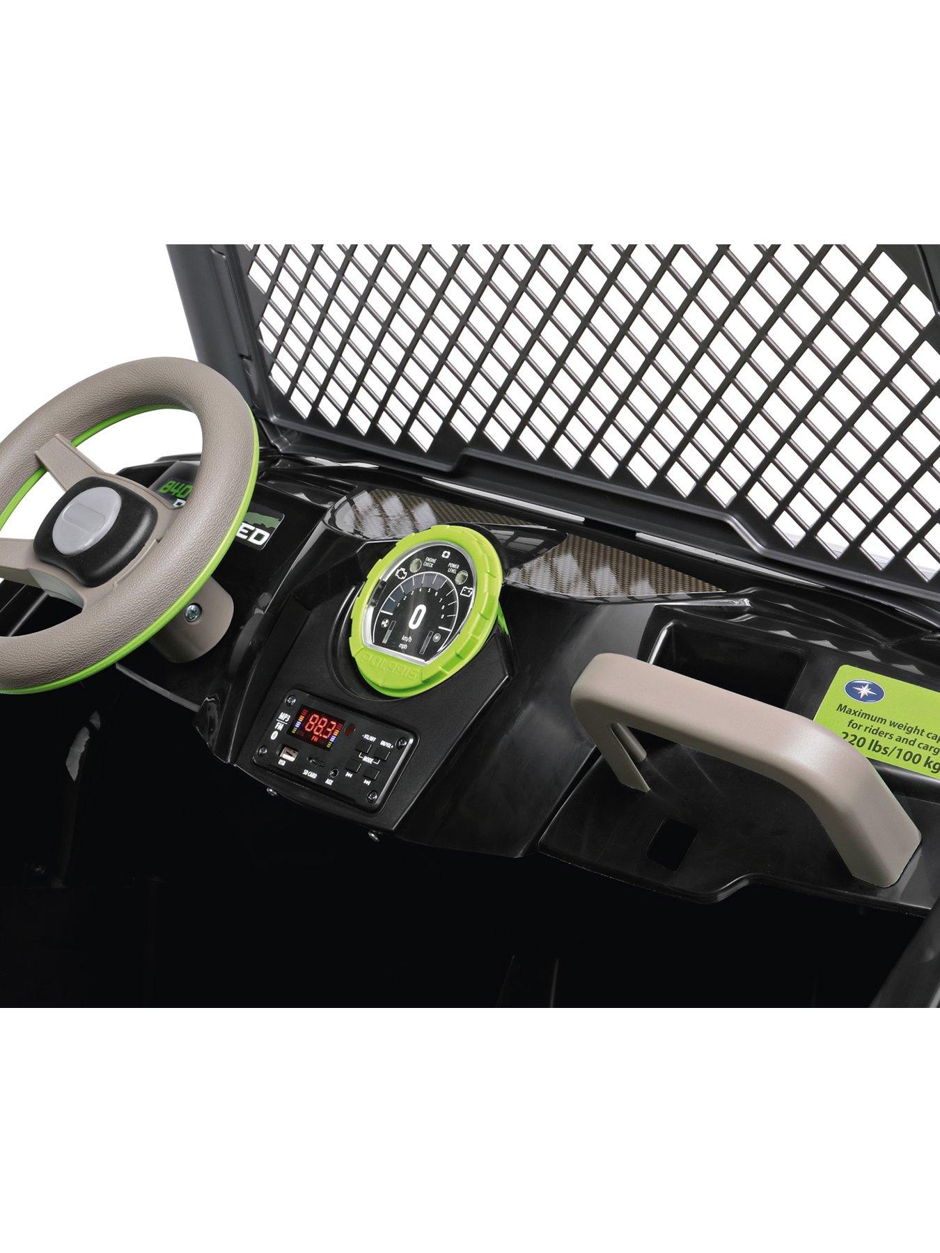 Image 5 of 7 of Peg Perego Polaris Rzr Pro 24v Battery Operated Off Road Vehicle - Green Shadow