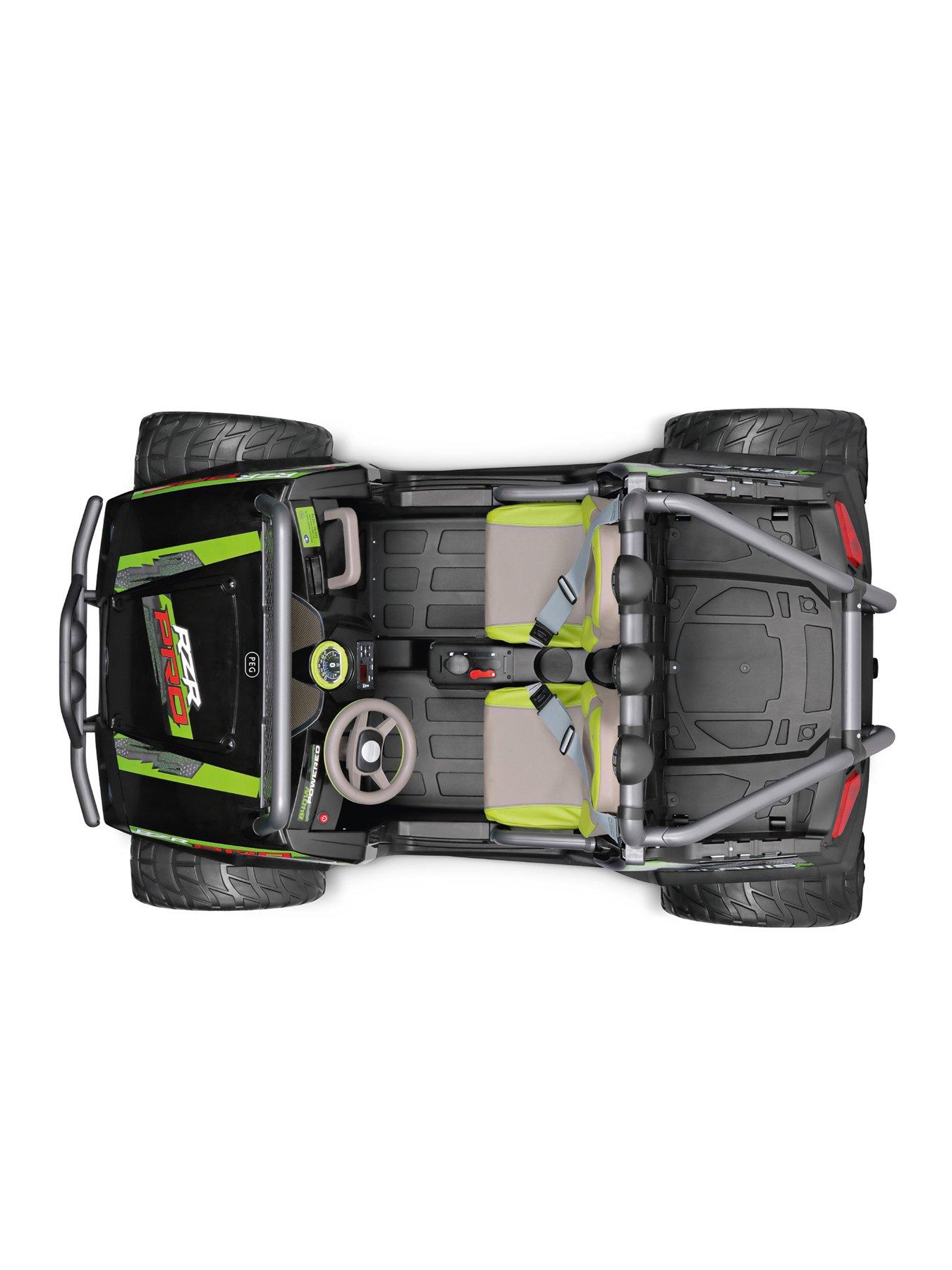 Image 7 of 7 of Peg Perego Polaris Rzr Pro 24v Battery Operated Off Road Vehicle - Green Shadow