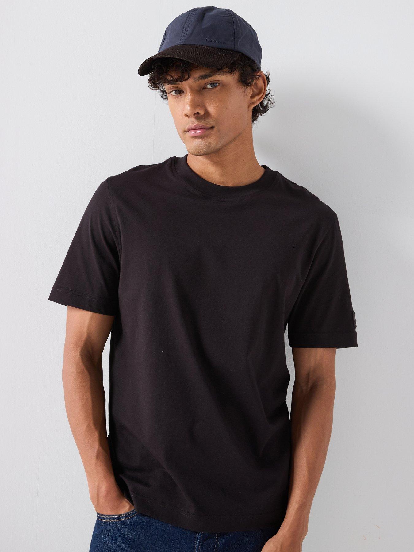 Barbour International International Outline Badge Relaxed T-Shirt, Black, Size S, Men