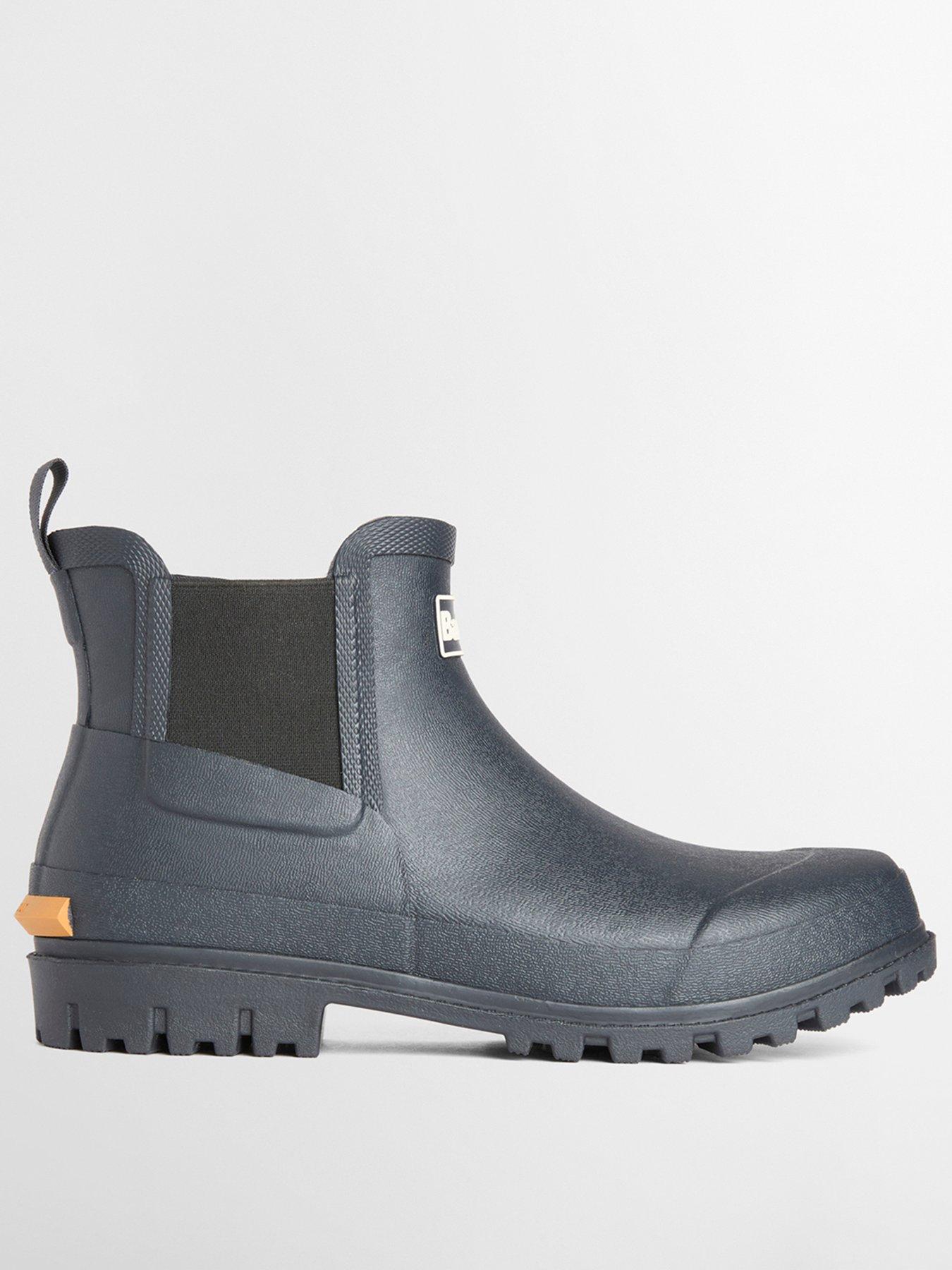 Barbour Men's Andale Chelsea Wellington Boot, Navy, Size 11, Men
