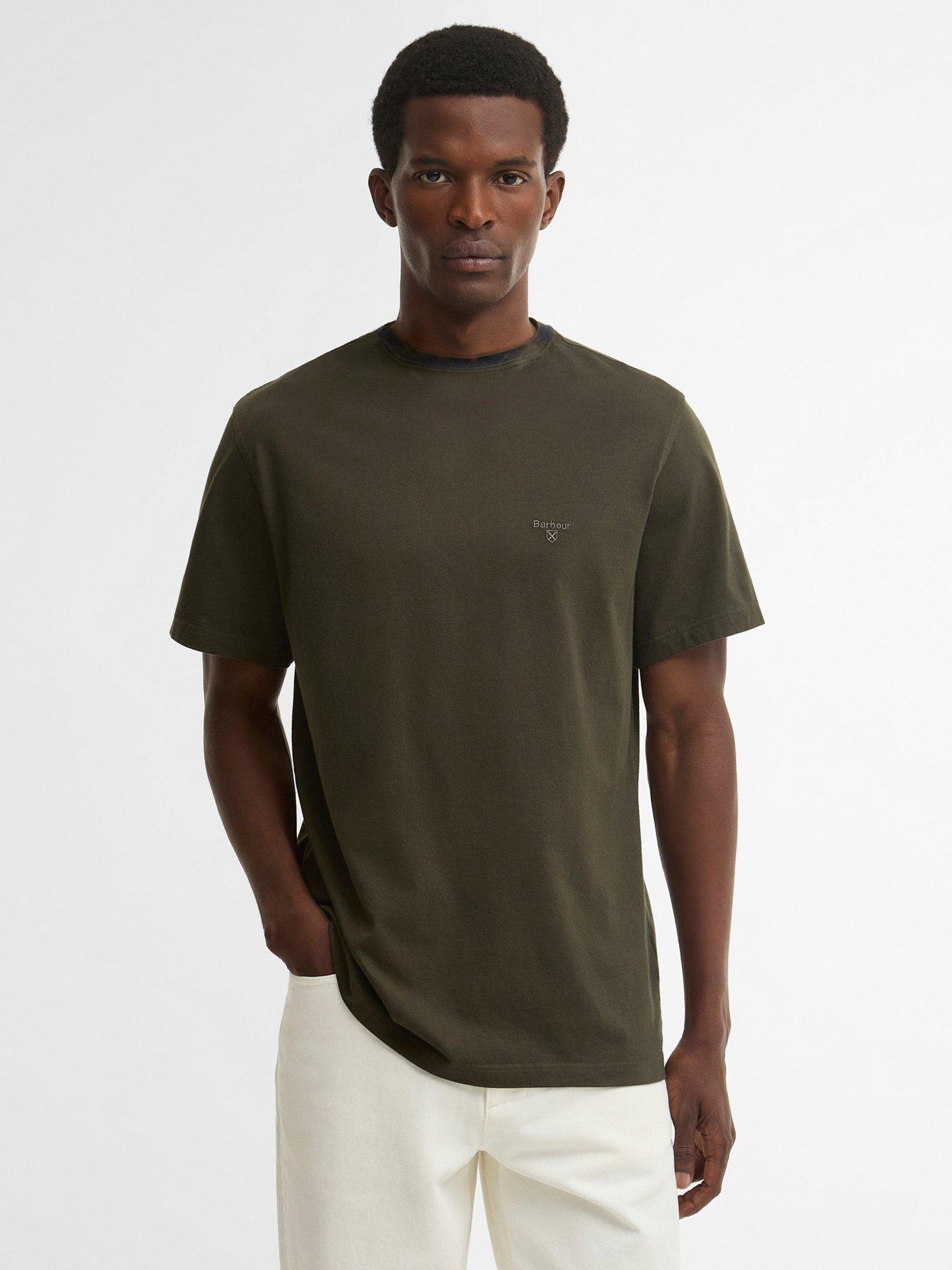 Image 1 of 5 of Barbour Stanford Tartan Tailored T-Shirt - Green