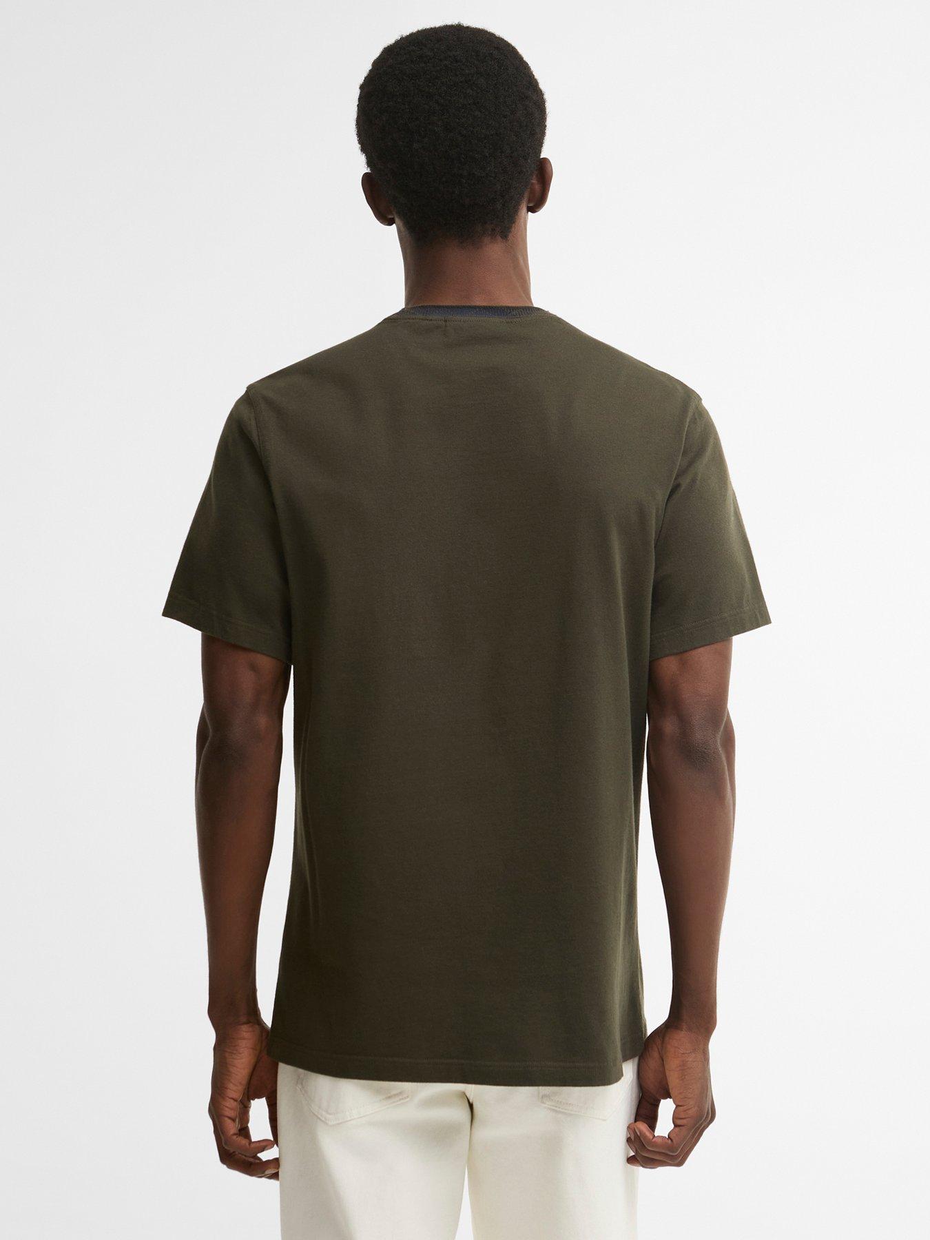 Image 2 of 5 of Barbour Stanford Tartan Tailored T-Shirt - Green