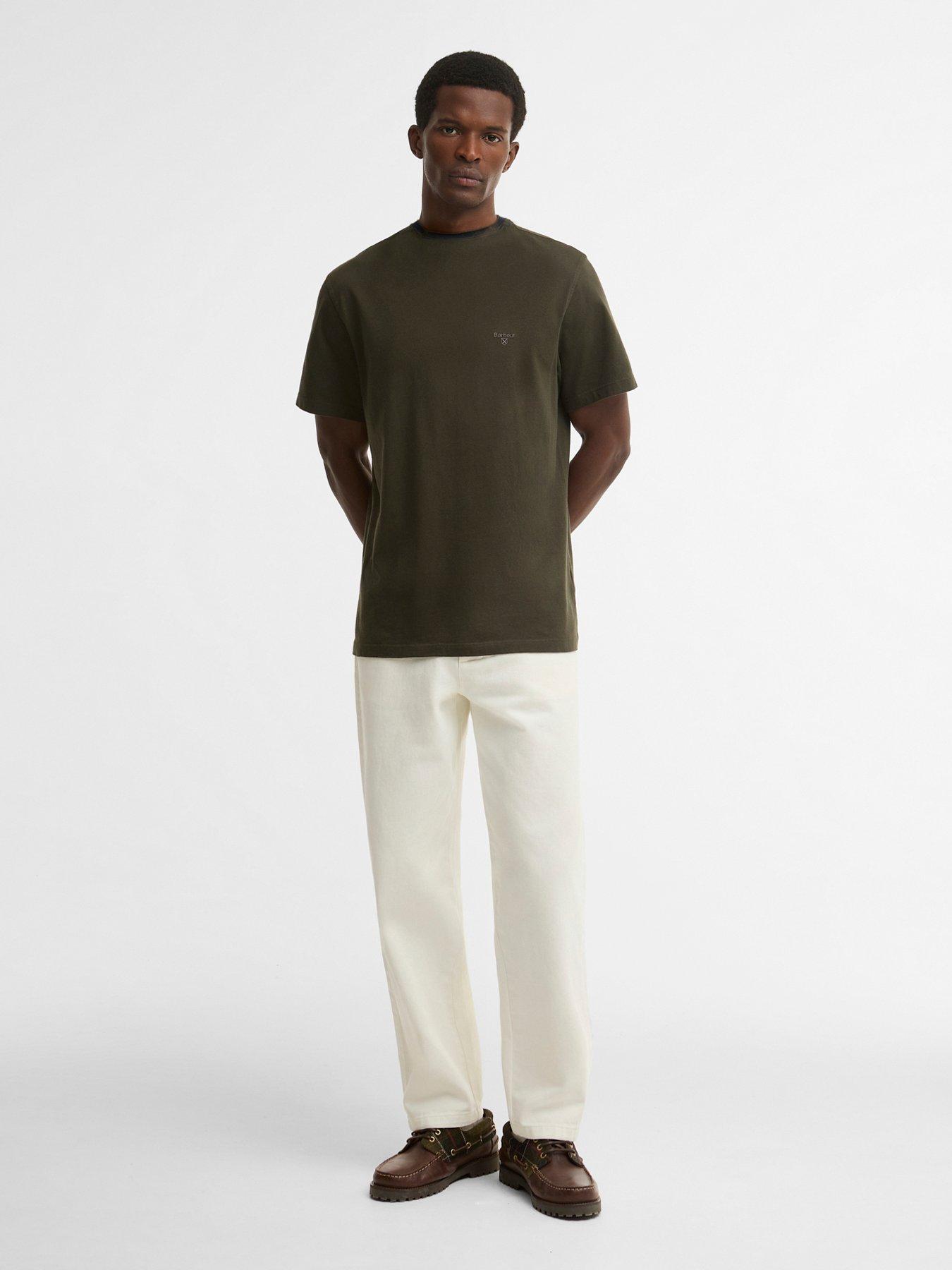 Image 3 of 5 of Barbour Stanford Tartan Tailored T-Shirt - Green