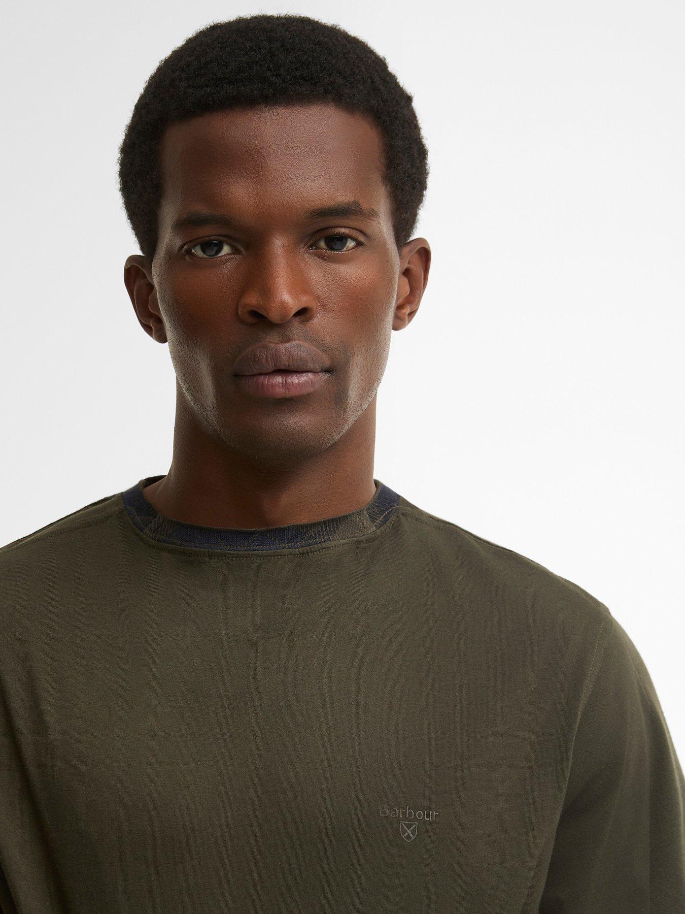 Image 4 of 5 of Barbour Stanford Tartan Tailored T-Shirt - Green