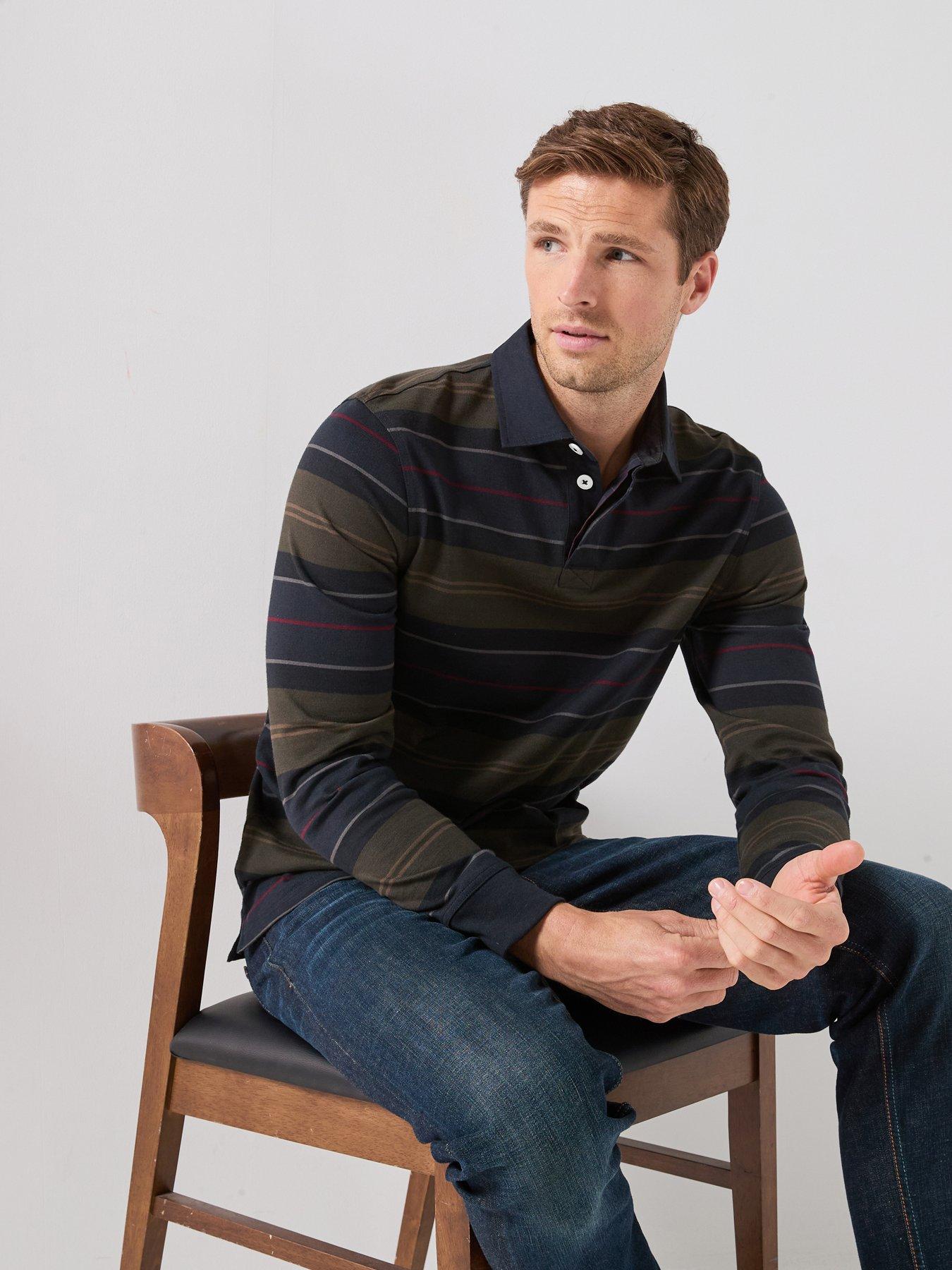 Barbour Frith Striped Rugby Shirt - Male - Polo Shirts - Multicolor - L - Tops - Image 3