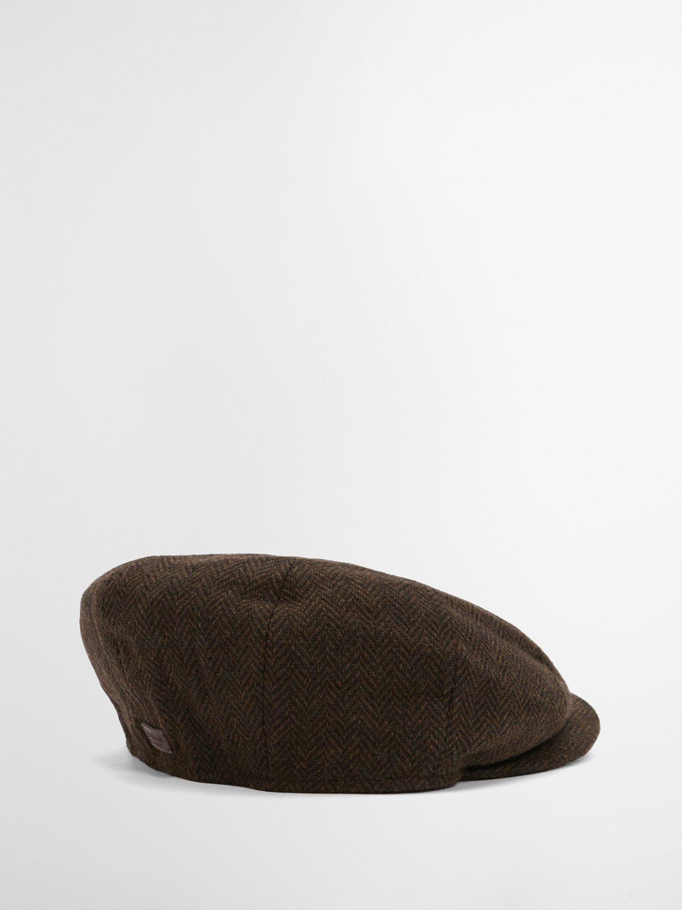 Image 2 of 4 of Barbour Fyne Tweed Baker Boy Cap - Brown