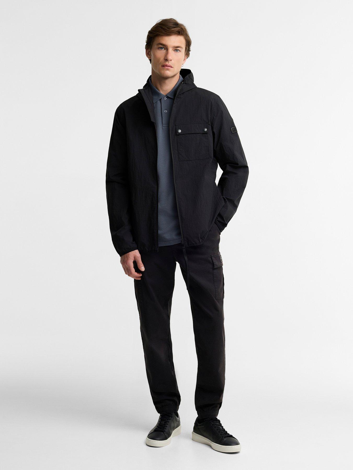 Image 3 of 5 of Barbour International Mens Dalliston Showerproof Hooded Casual Jacket - Black