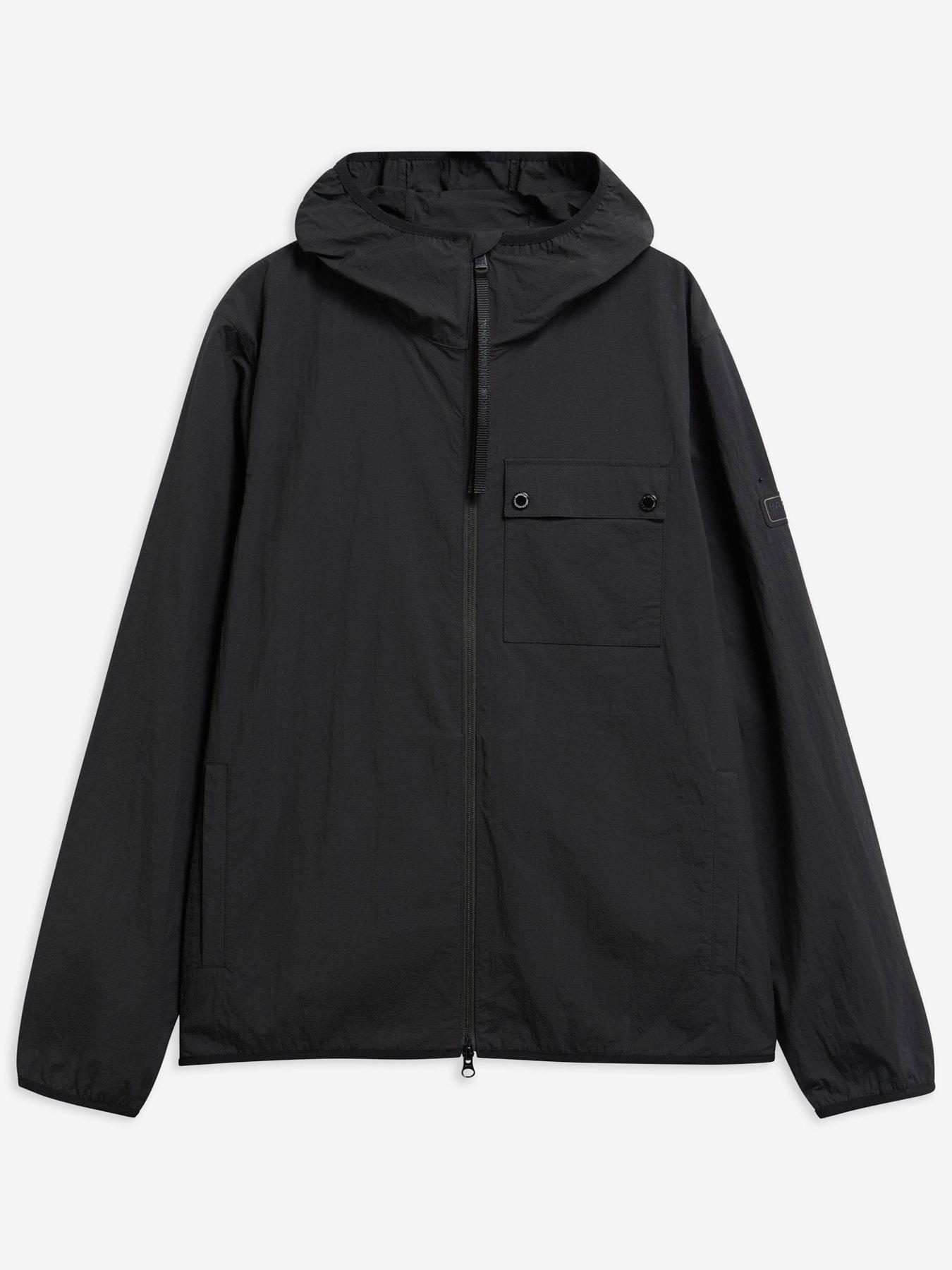 Image 5 of 5 of Barbour International Mens Dalliston Showerproof Hooded Casual Jacket - Black