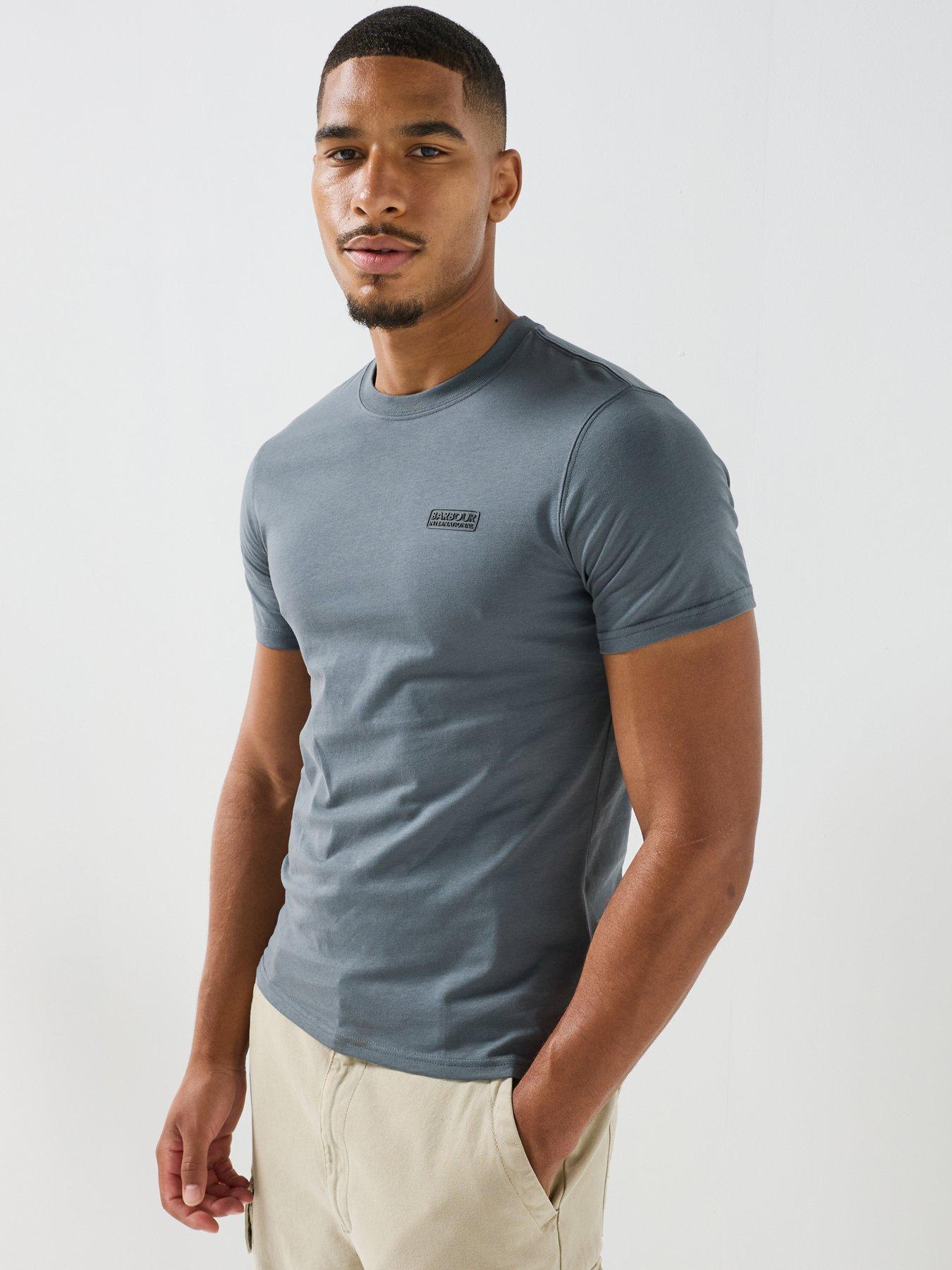 Barbour International Small Logo T-Shirt, Grey, Size Xl, Men