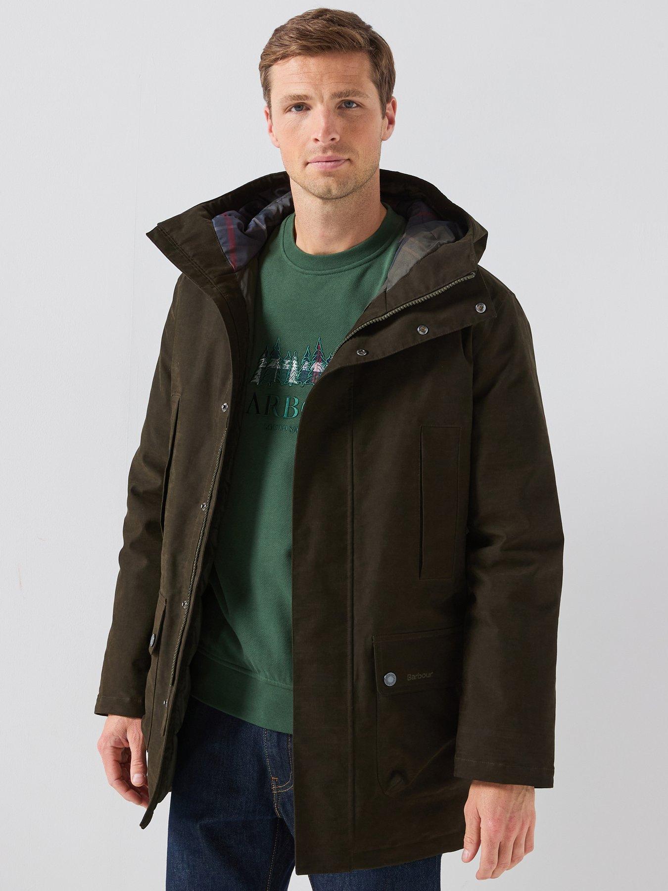 Barbour Mens Northfield Winter Waterproof Parka, Green, Size L, Men