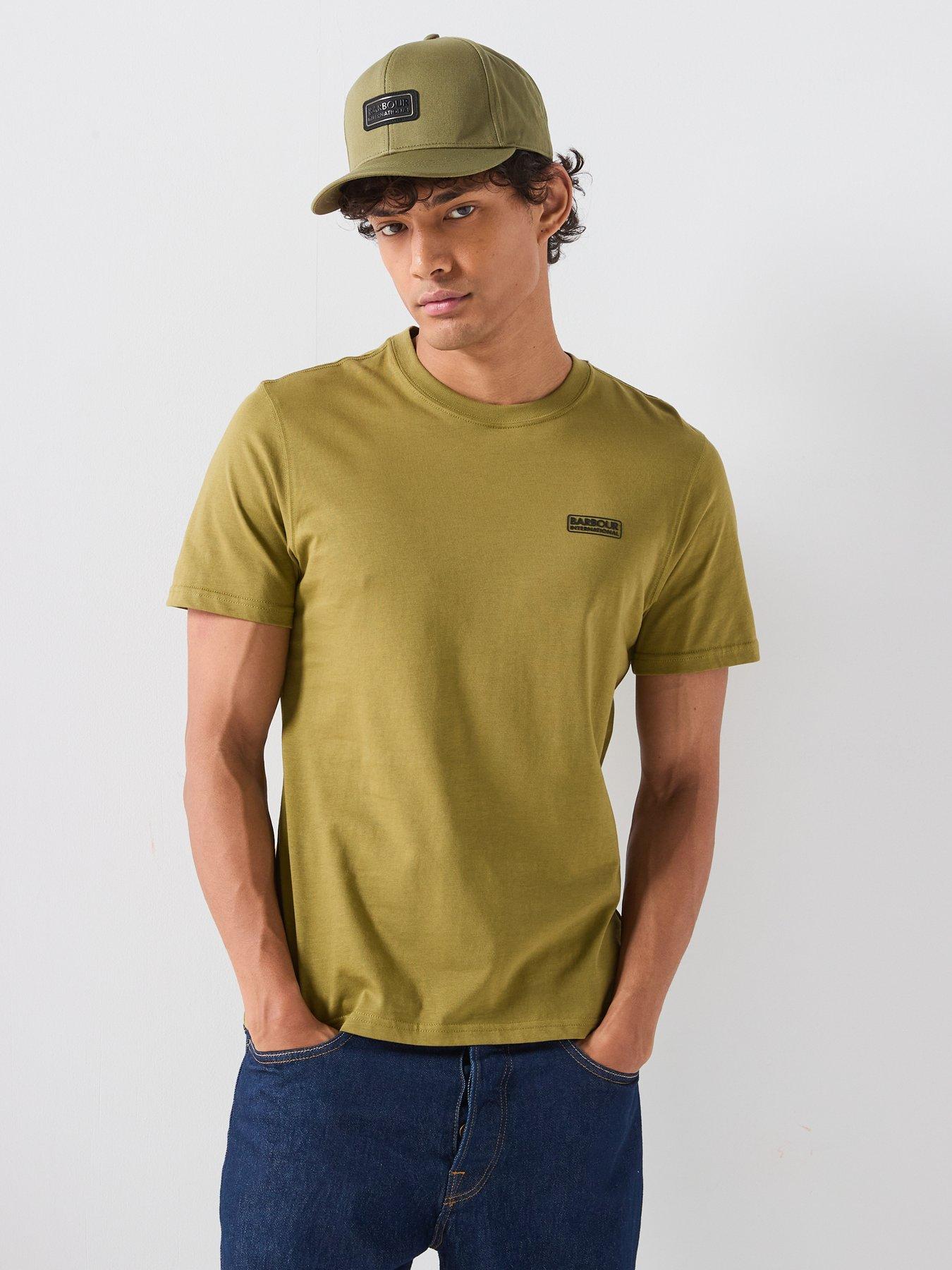Barbour International International Small Logo T-Shirt, Green, Size S, Men