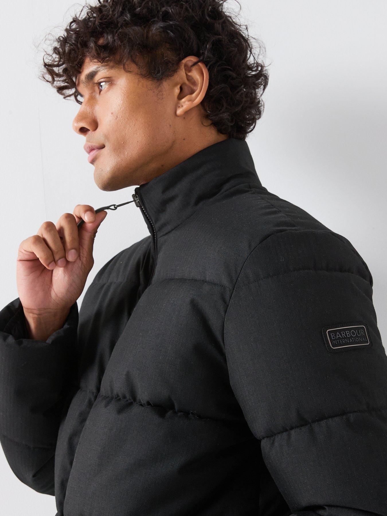 Image 4 of 5 of Barbour International Mens Tour Padded Funnel Neck Jacket - Black